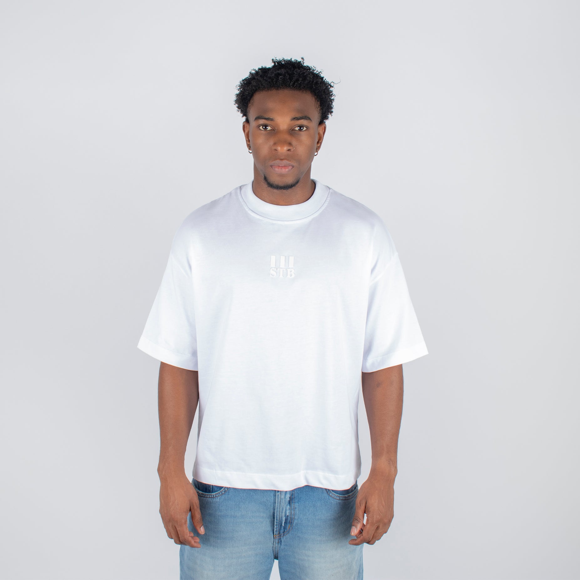 Camiseta hombre Boxi fit blanca