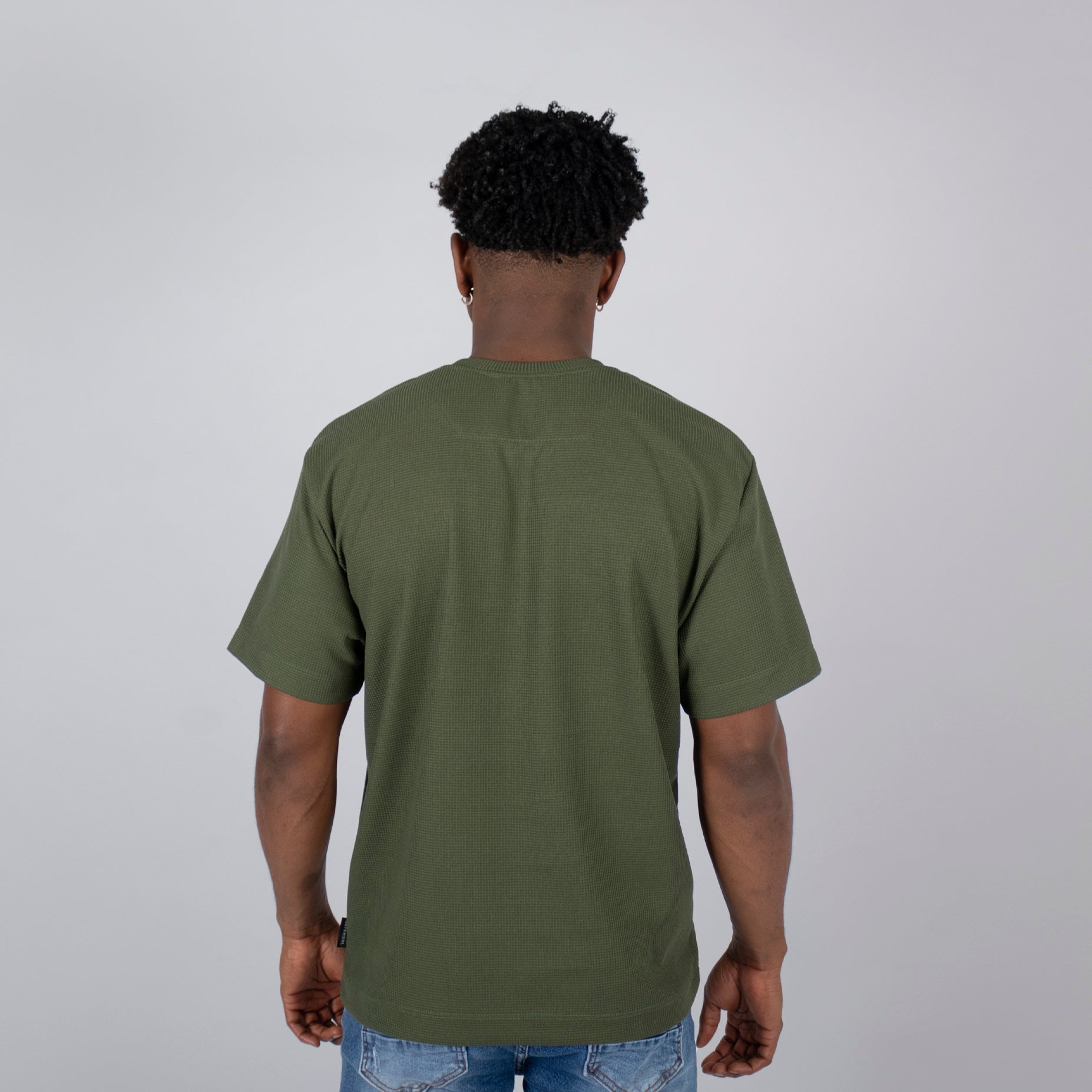 Oversize hombre basica olive