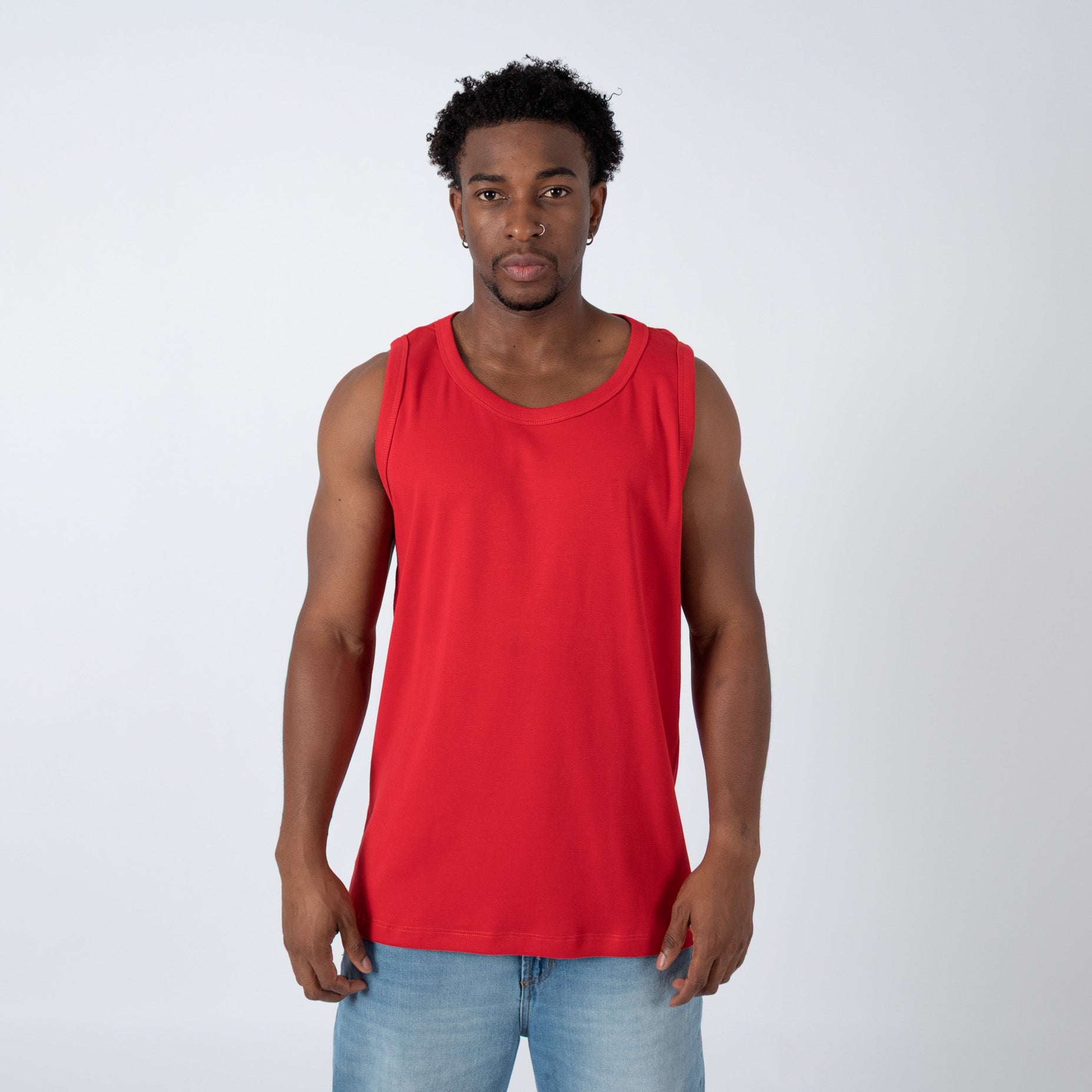 Camisilla hombre rib roja