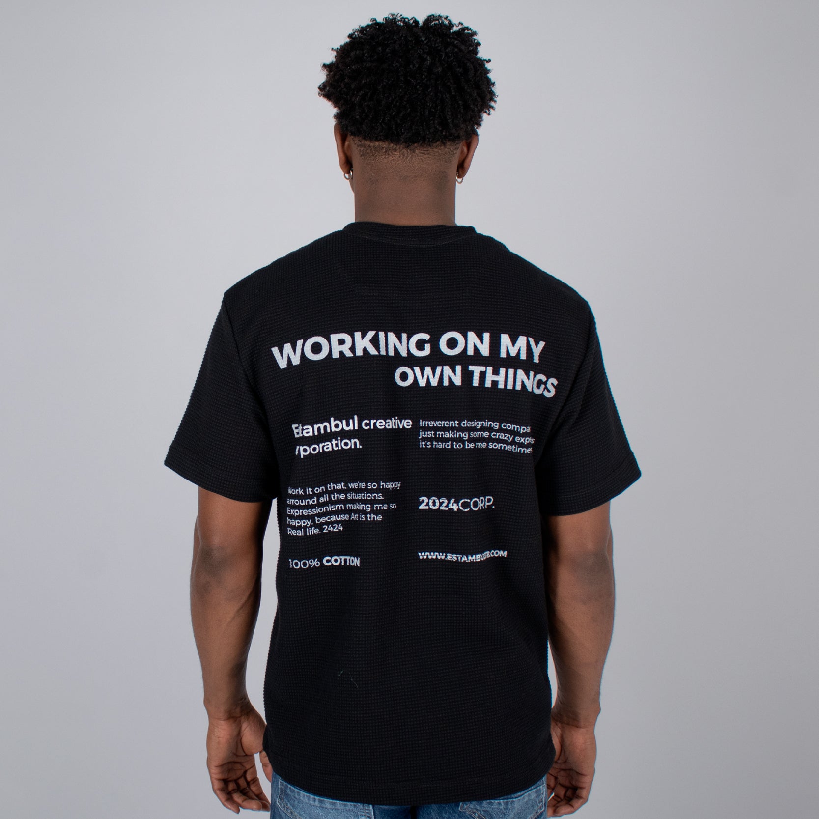 Camiseta  hombre textura creative