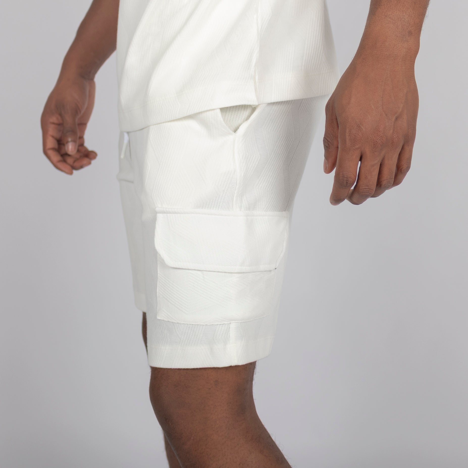 Conjunto hombre textura beige