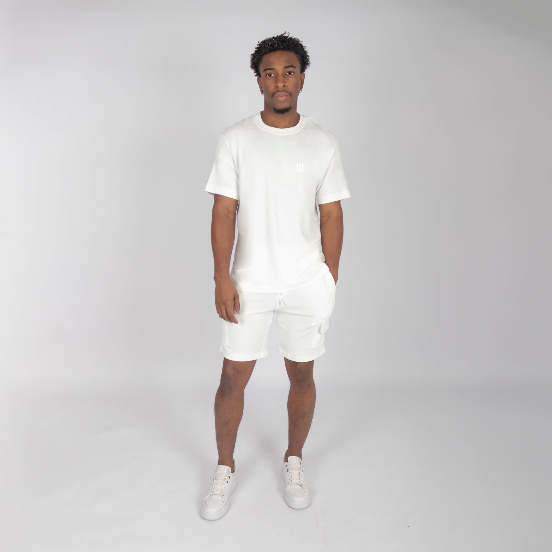 Conjunto hombre textura beige