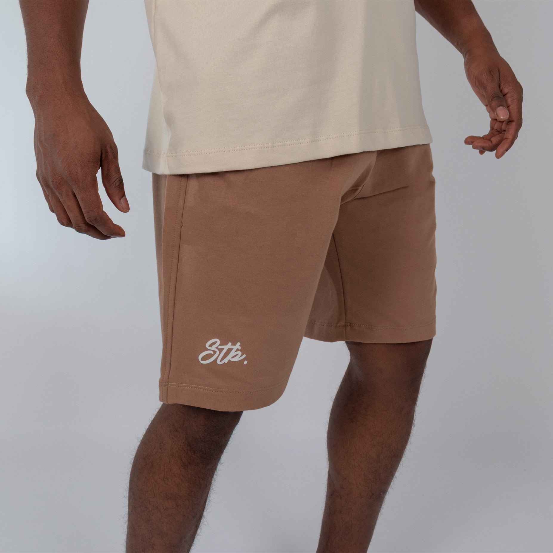 Conjunto hombre polo marfil