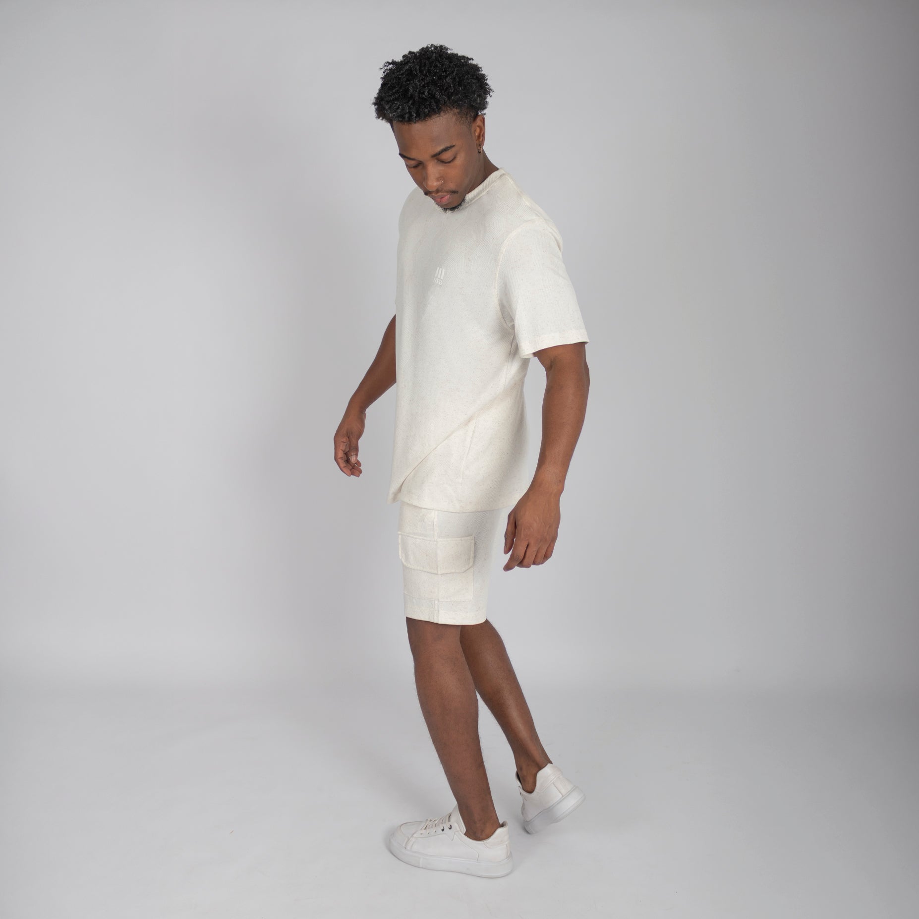 Conjunto hombre textura natural