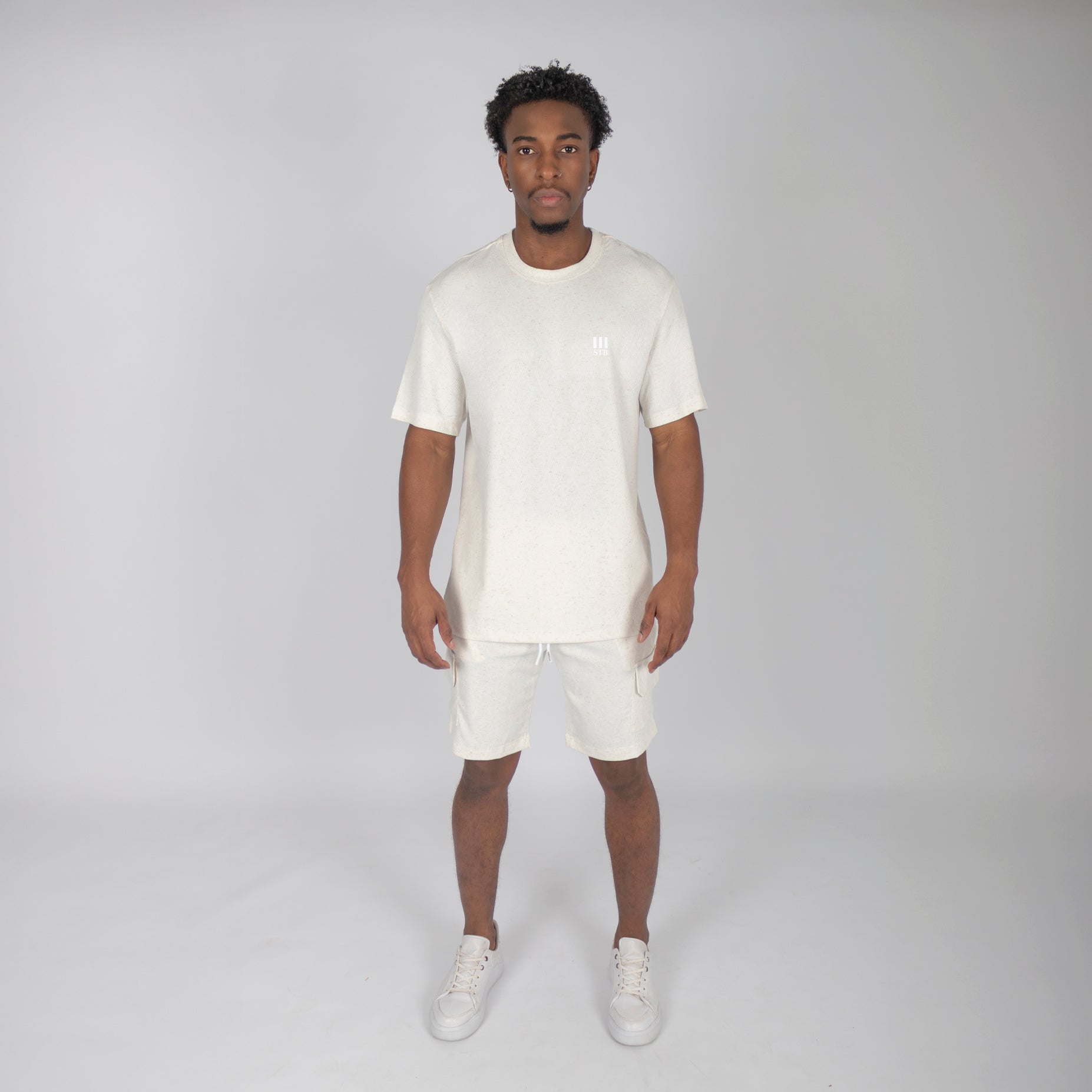 Conjunto hombre textura natural