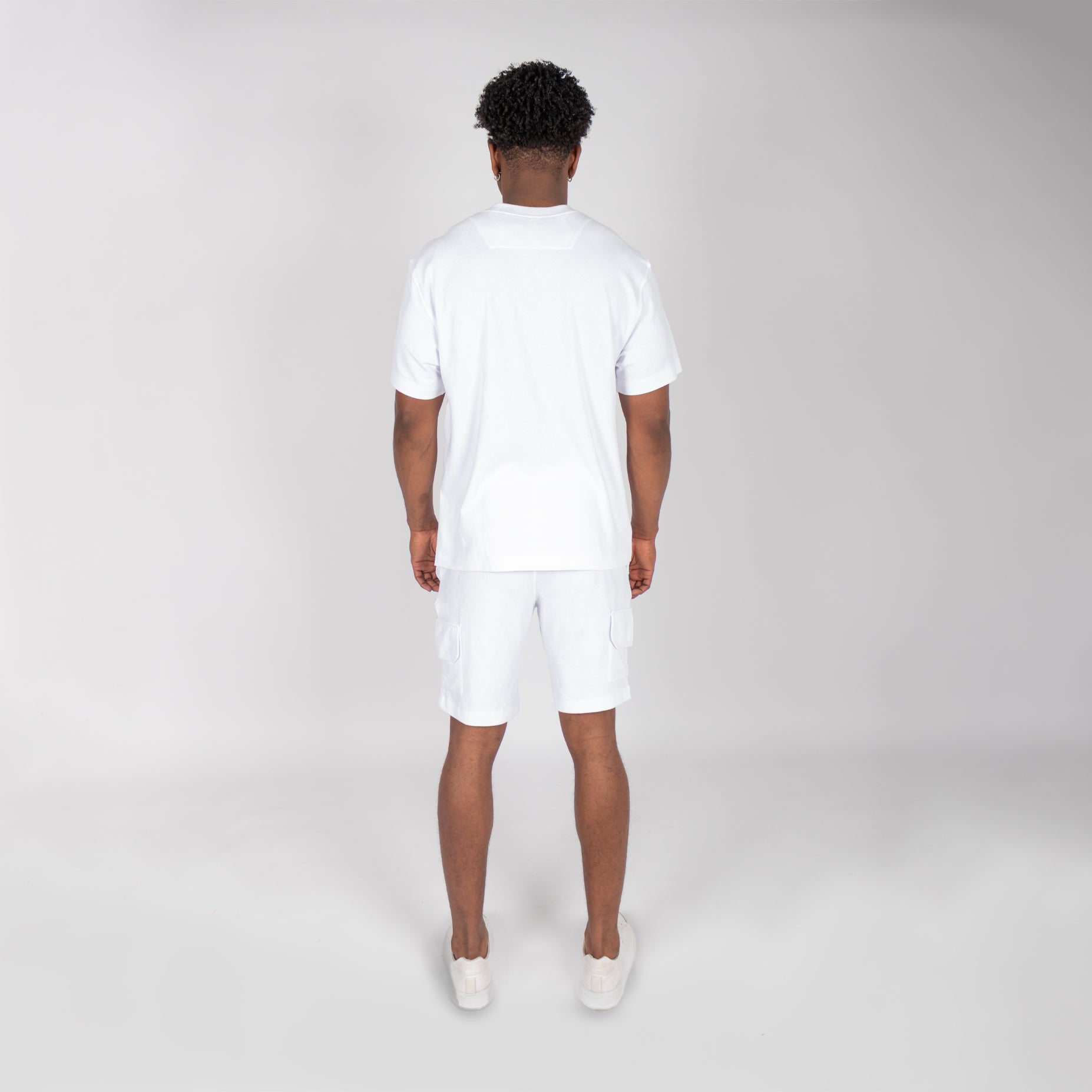 Conjunto hombre textura blanco