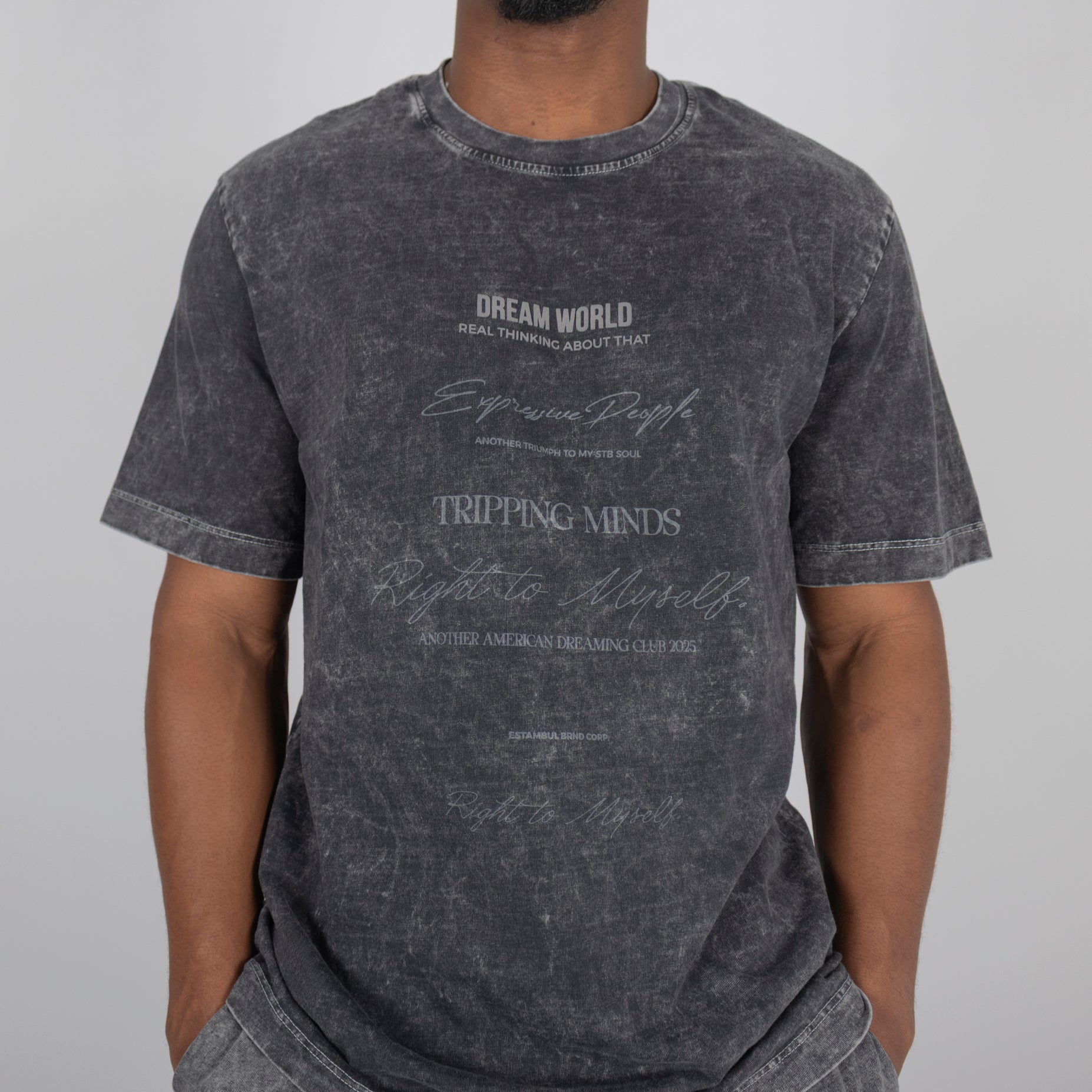 Conjunto hombre degrade world