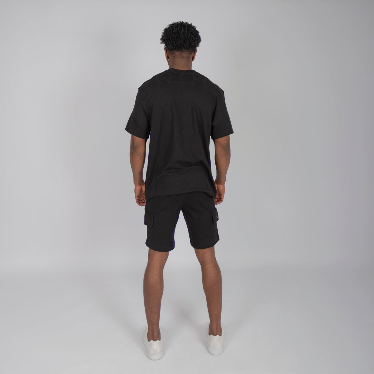 Conjunto hombre textura negro