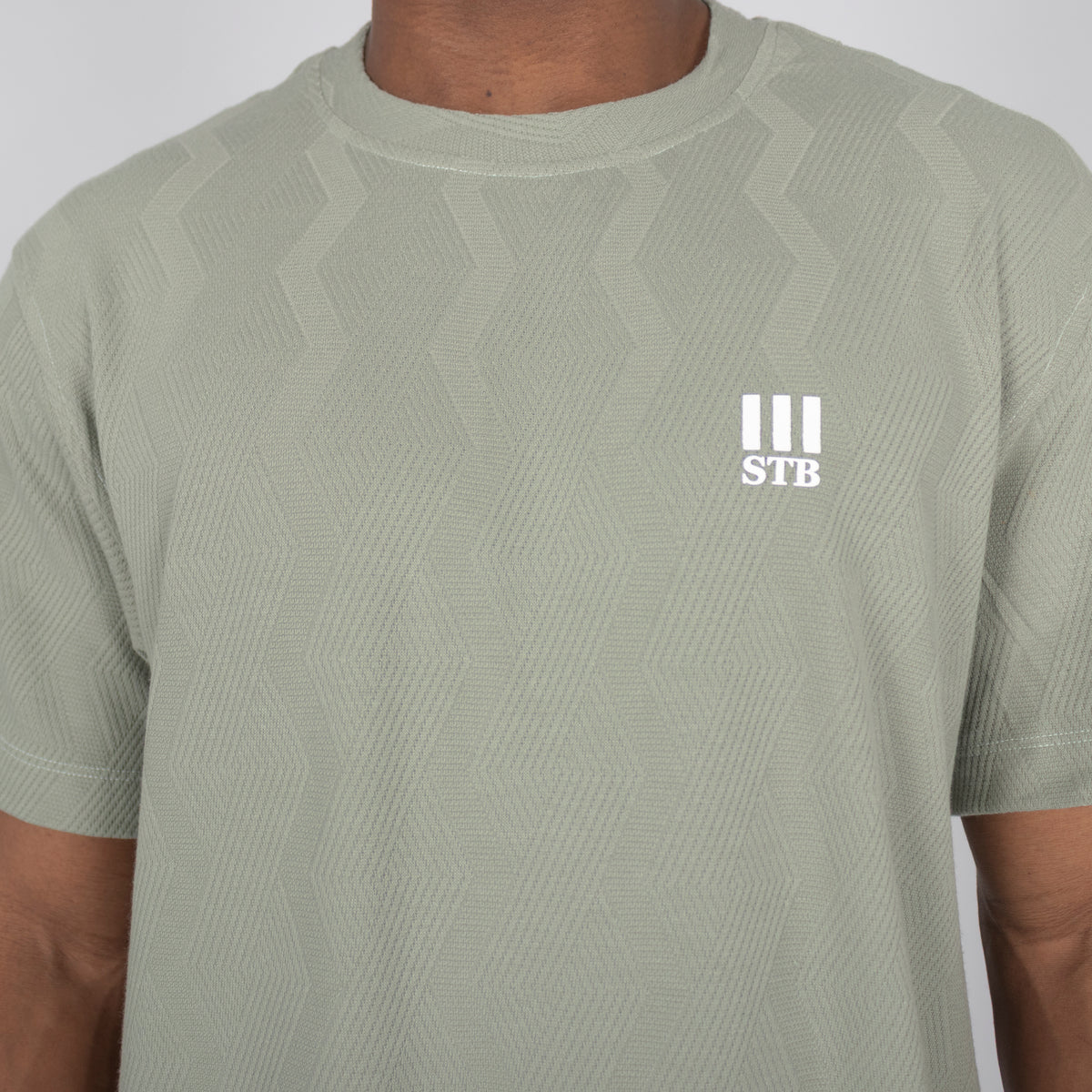 Conjunto hombre textura verde