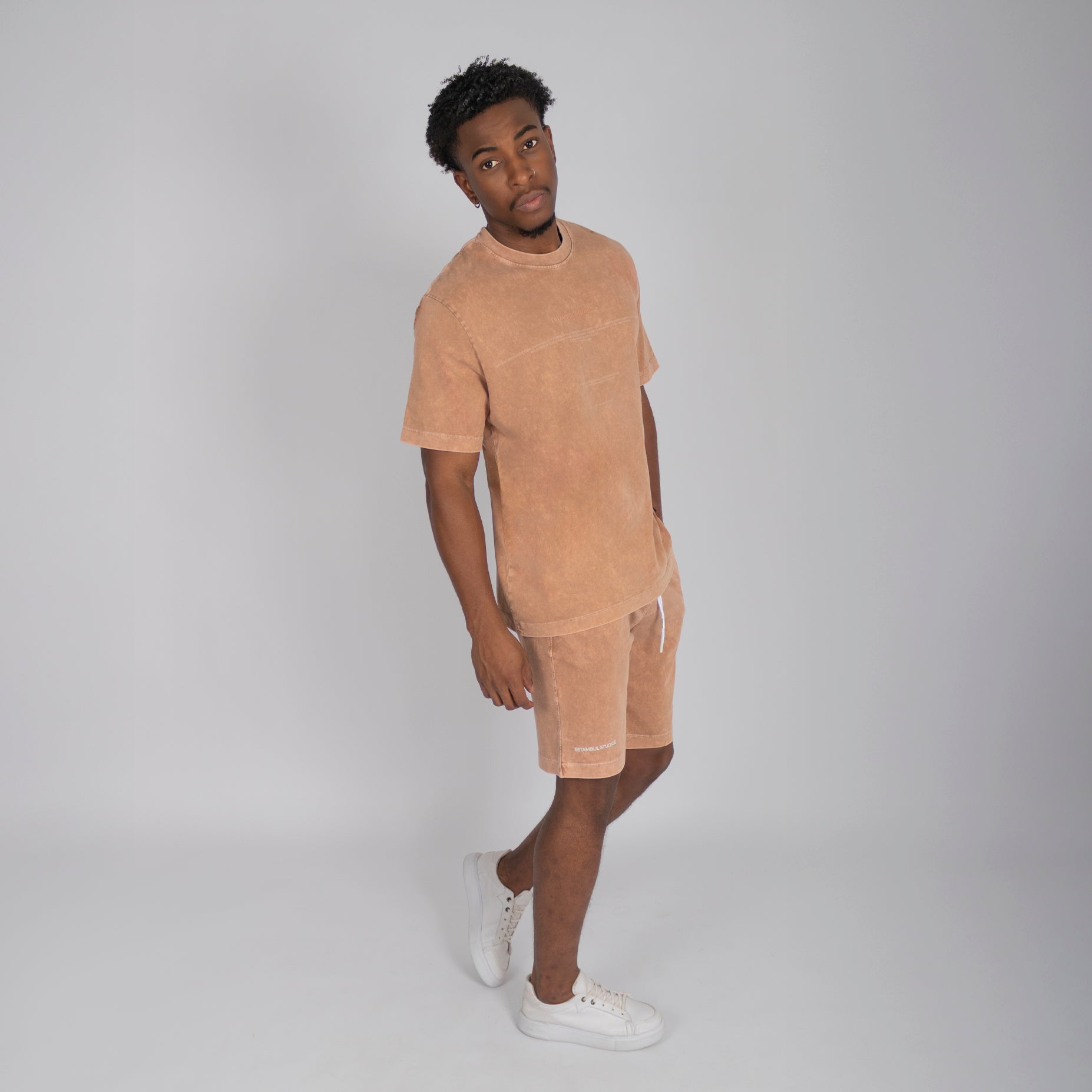 Conjunto hombre degrade cafe