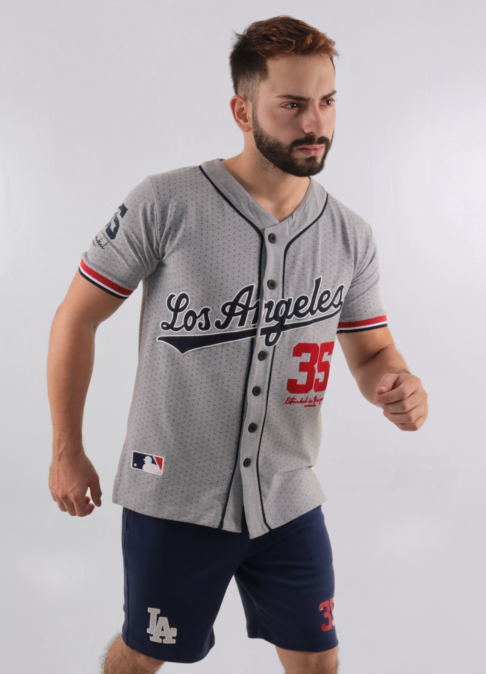 Conjunto hombre beisbolera los ángeles