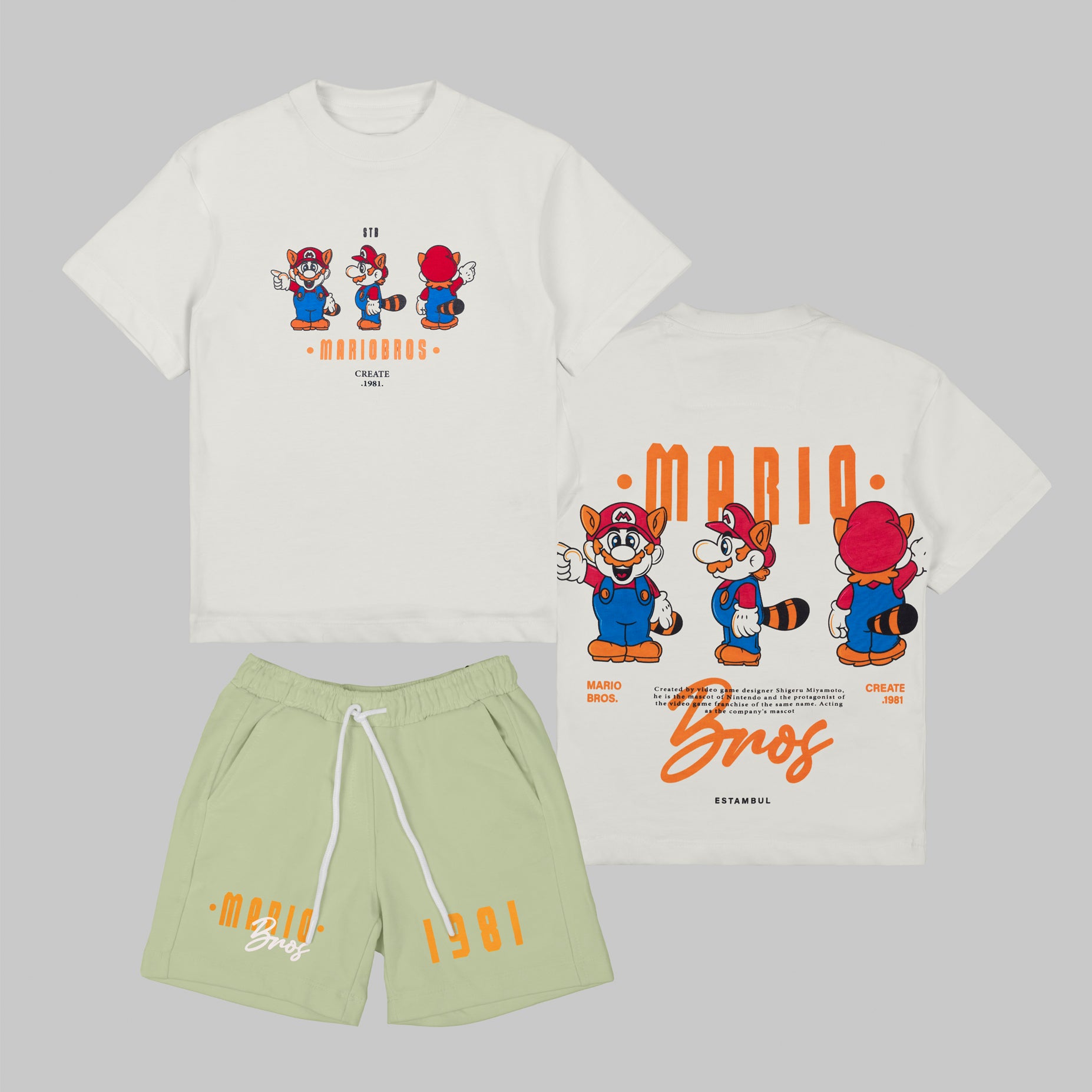 Conjunto niño Mario bros