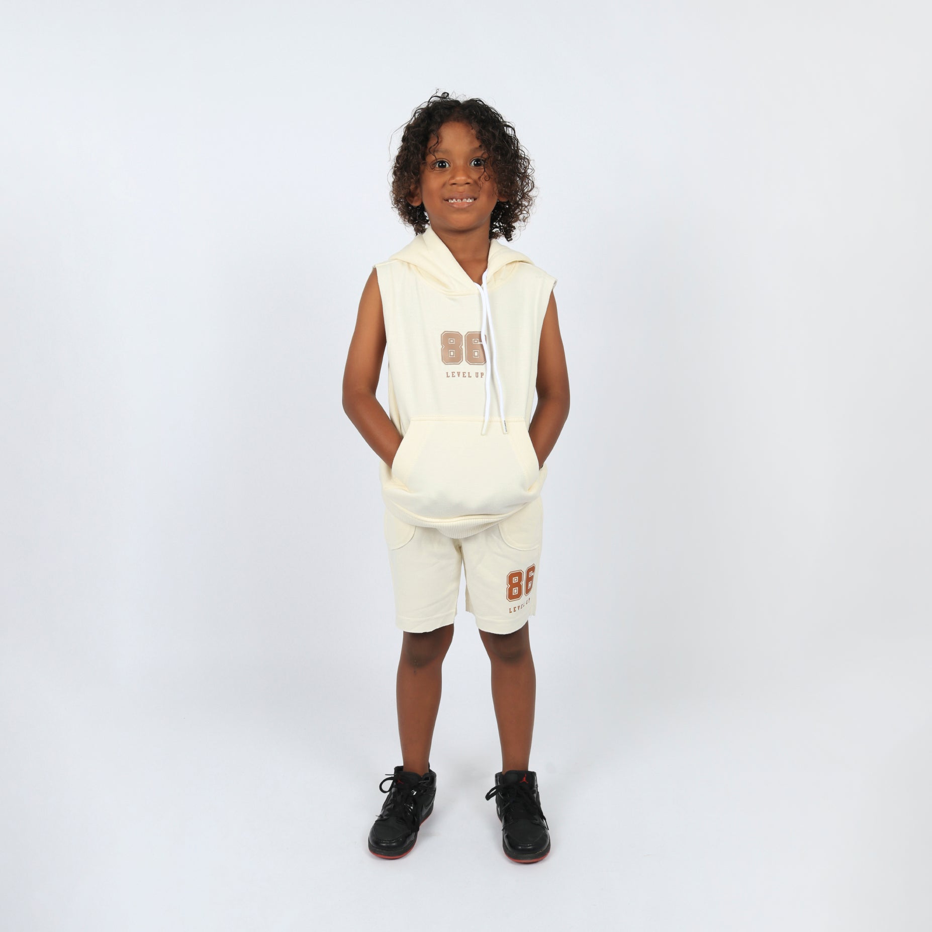 Conjunto niño Level up beige