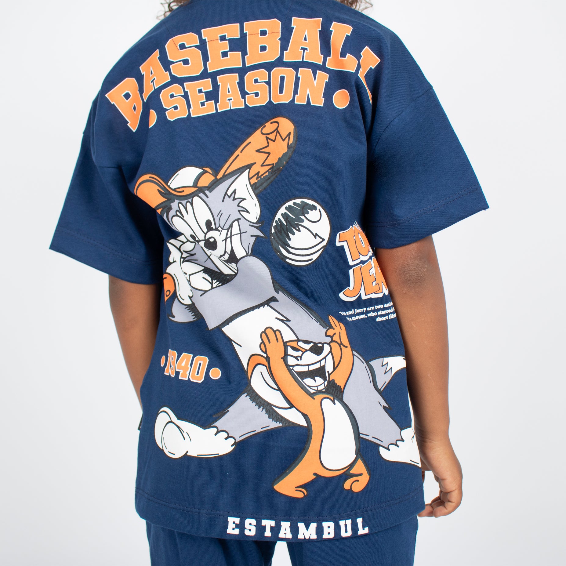 Oversize niño Baseball Tom y Jerry