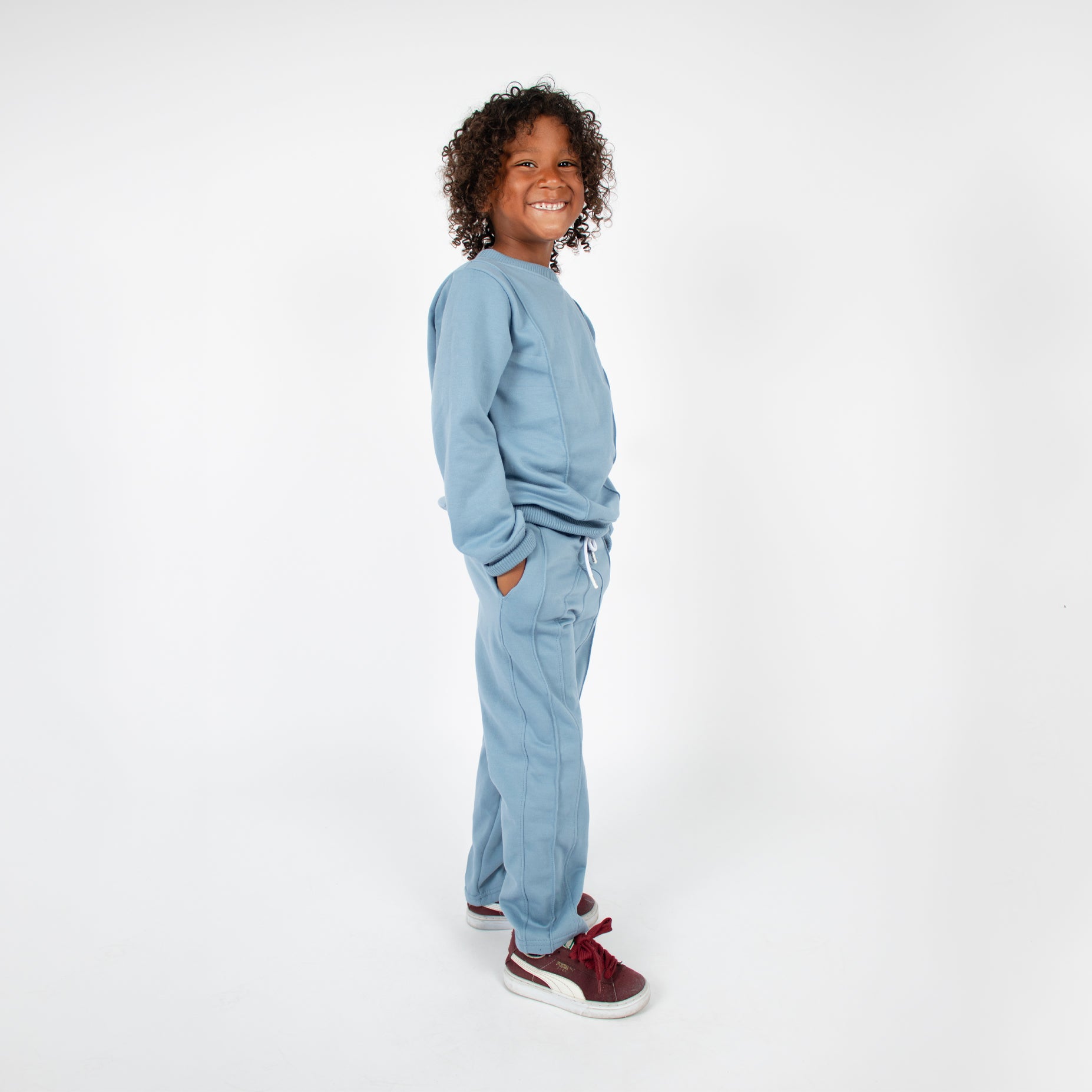 Conjunto niño sudadera azul