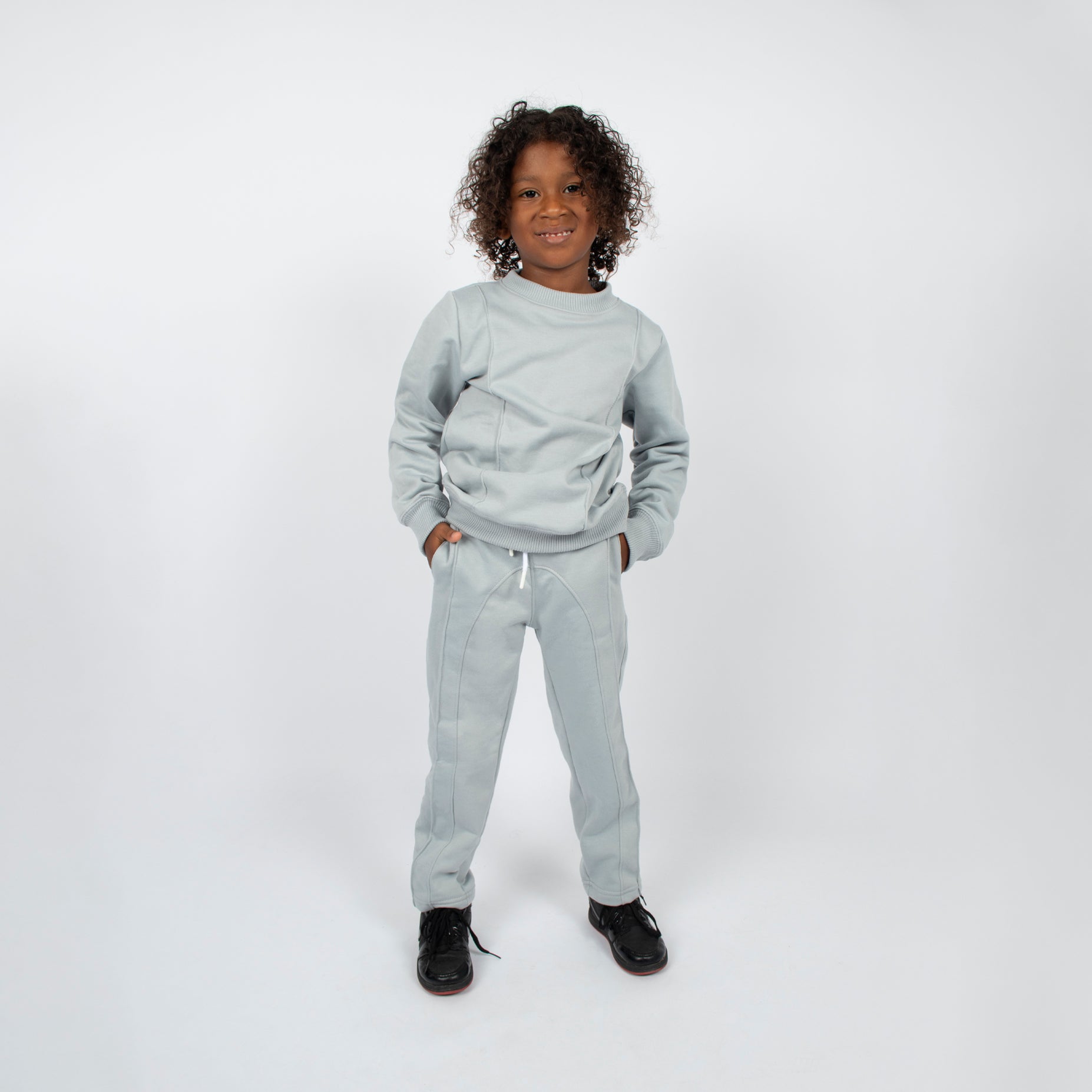 Conjunto niño sudadera gris