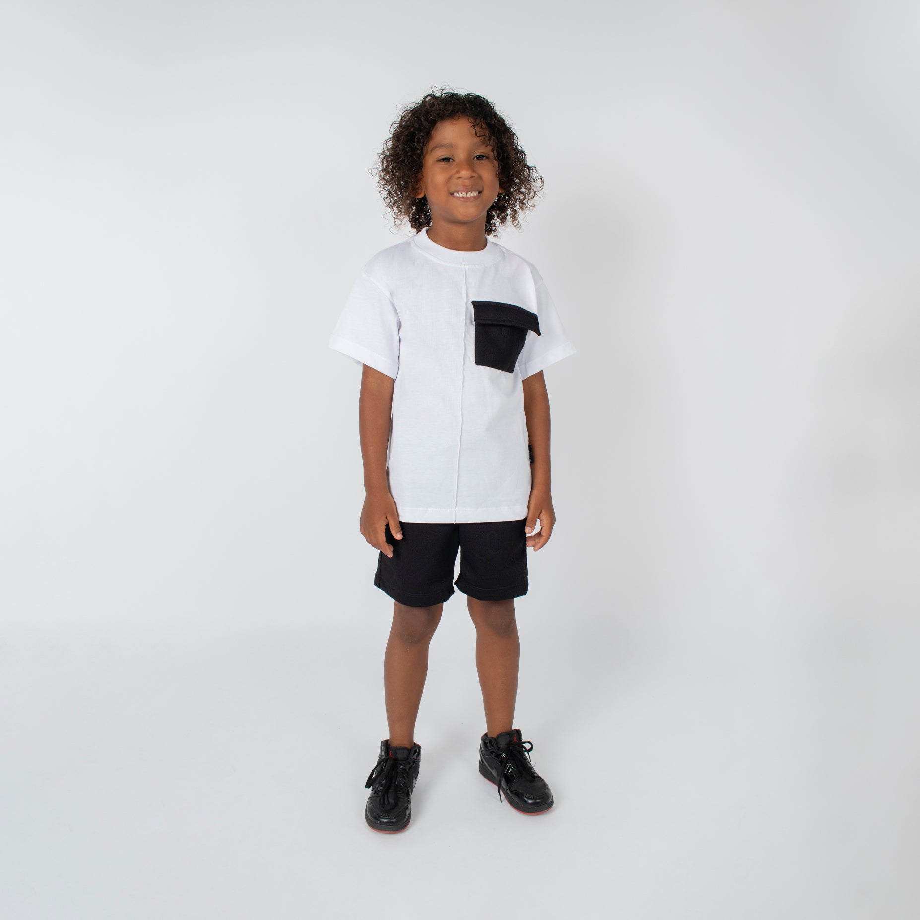 Conjunto niño clasico letras negro