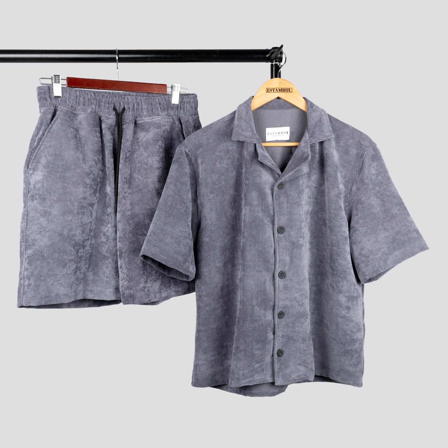 Conjunto hombre textura gris