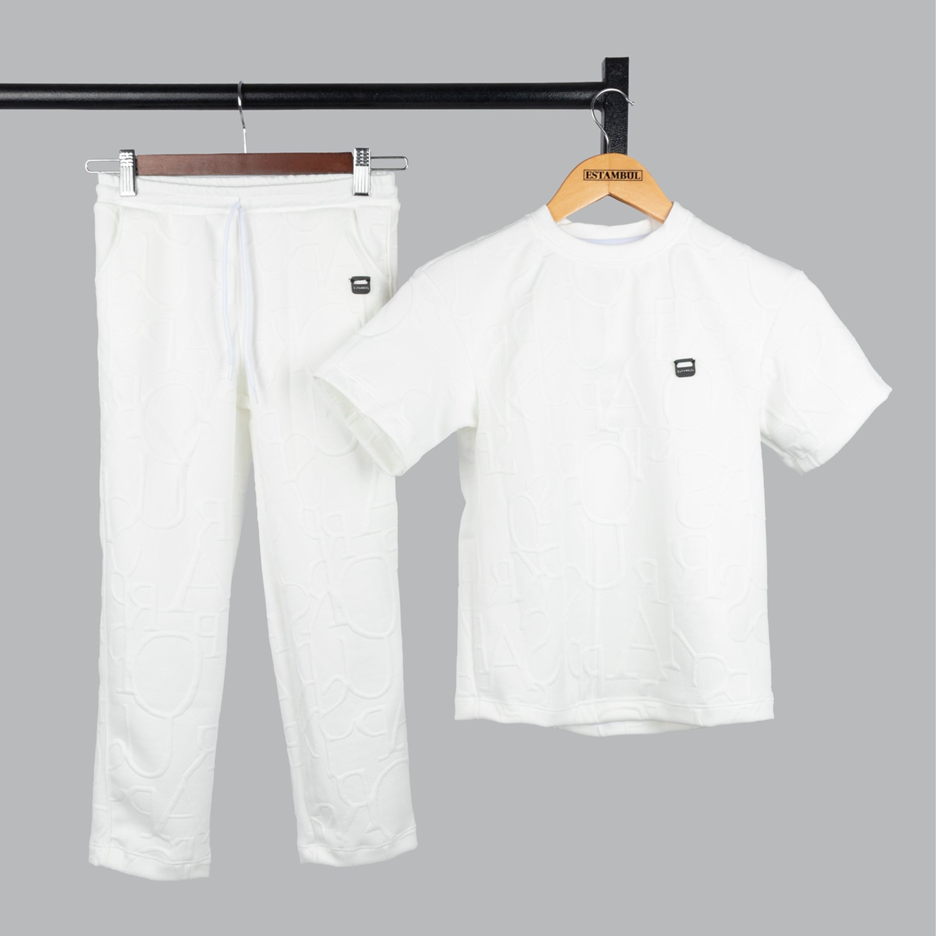 Conjunto niño Textura Marfil