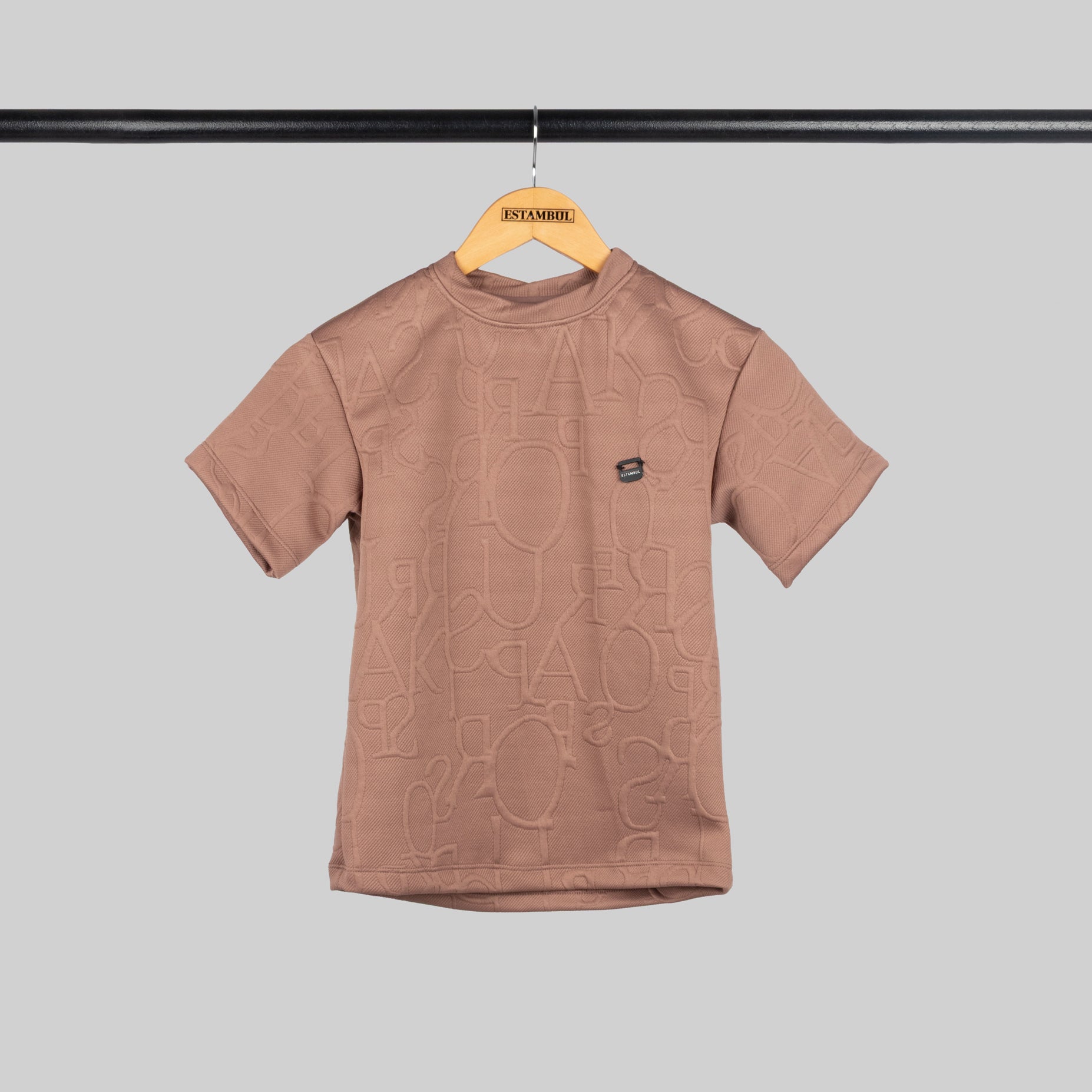 Conjunto niño Textura caoba