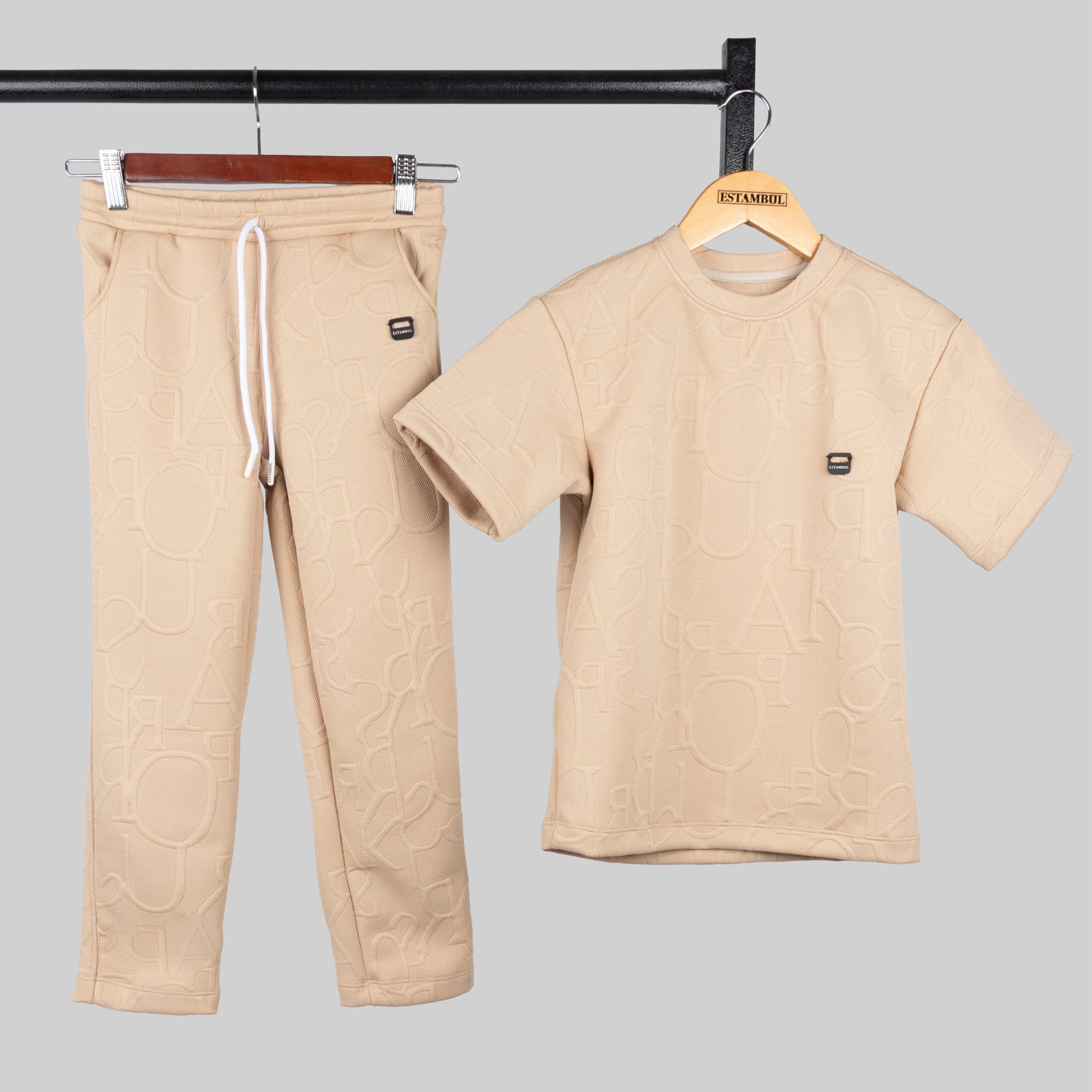 Conjunto niño Textura kaki