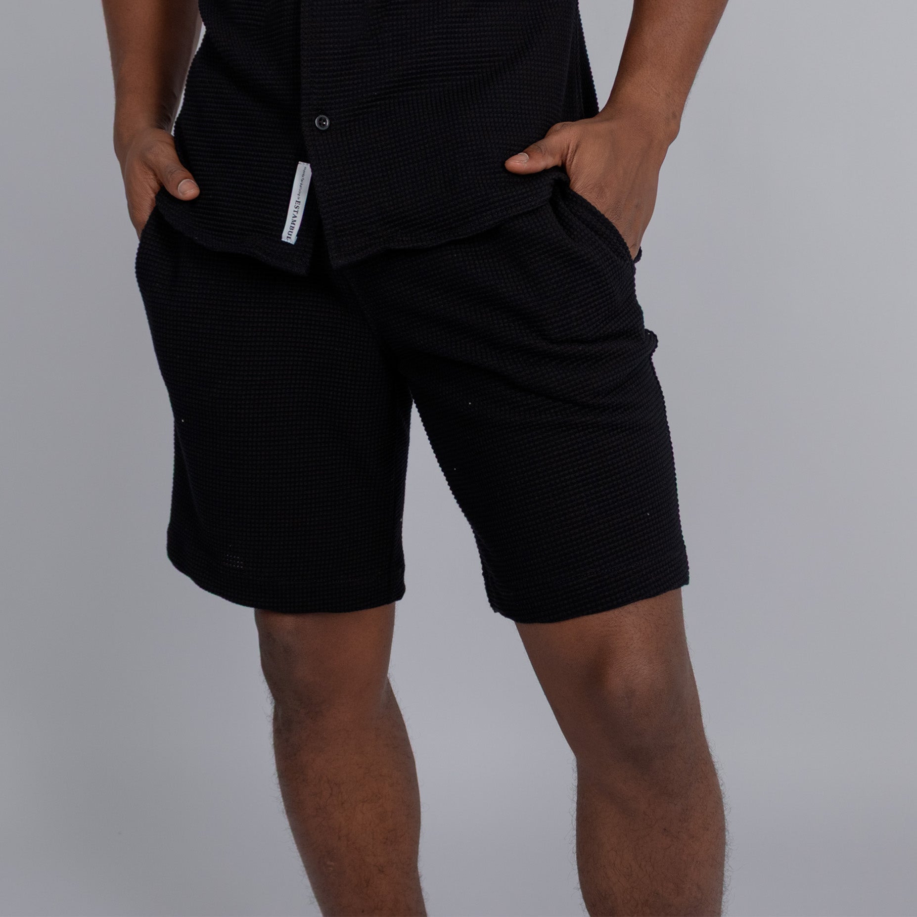 Conjunto hombre textura cuadros