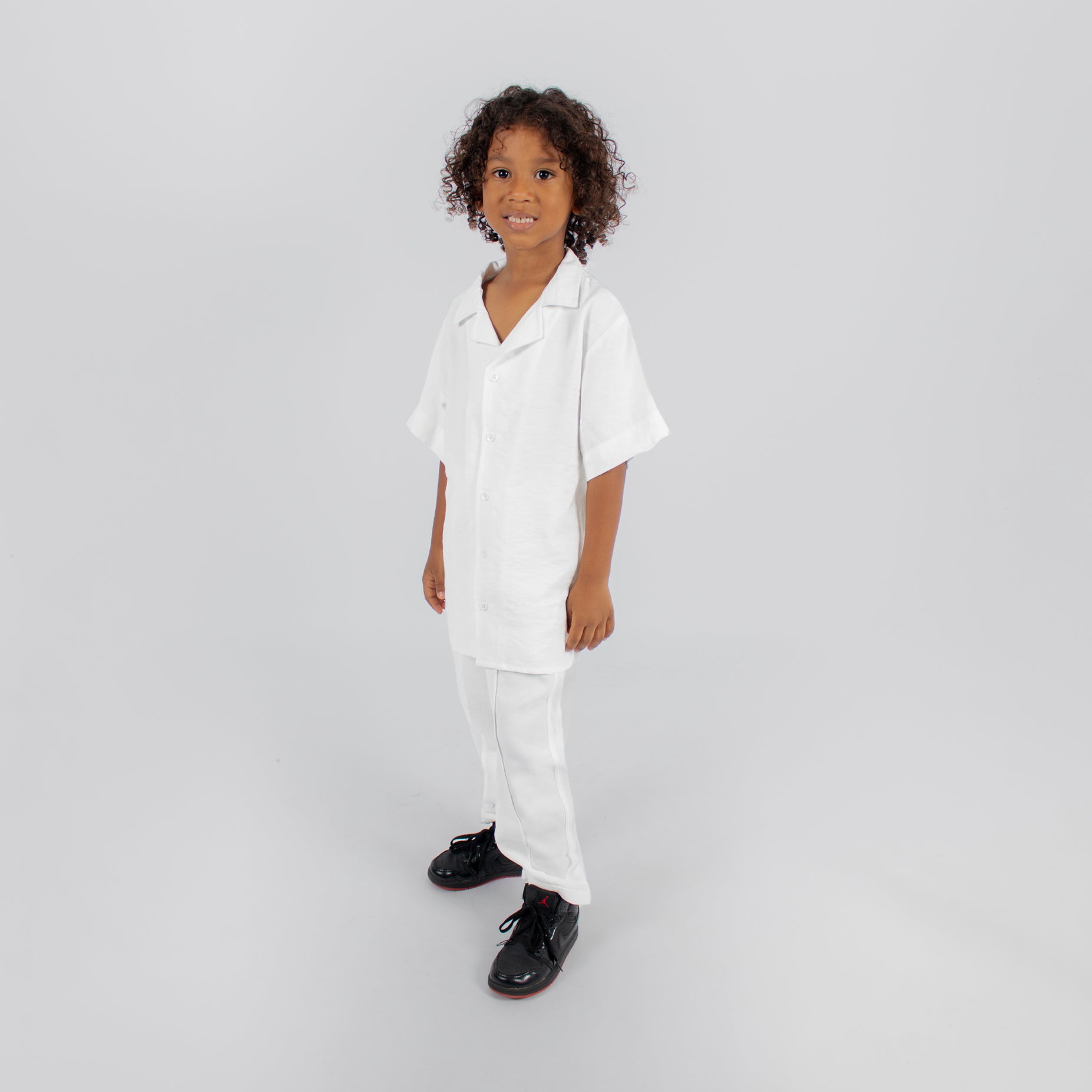Conjunto niño pantalon blanco