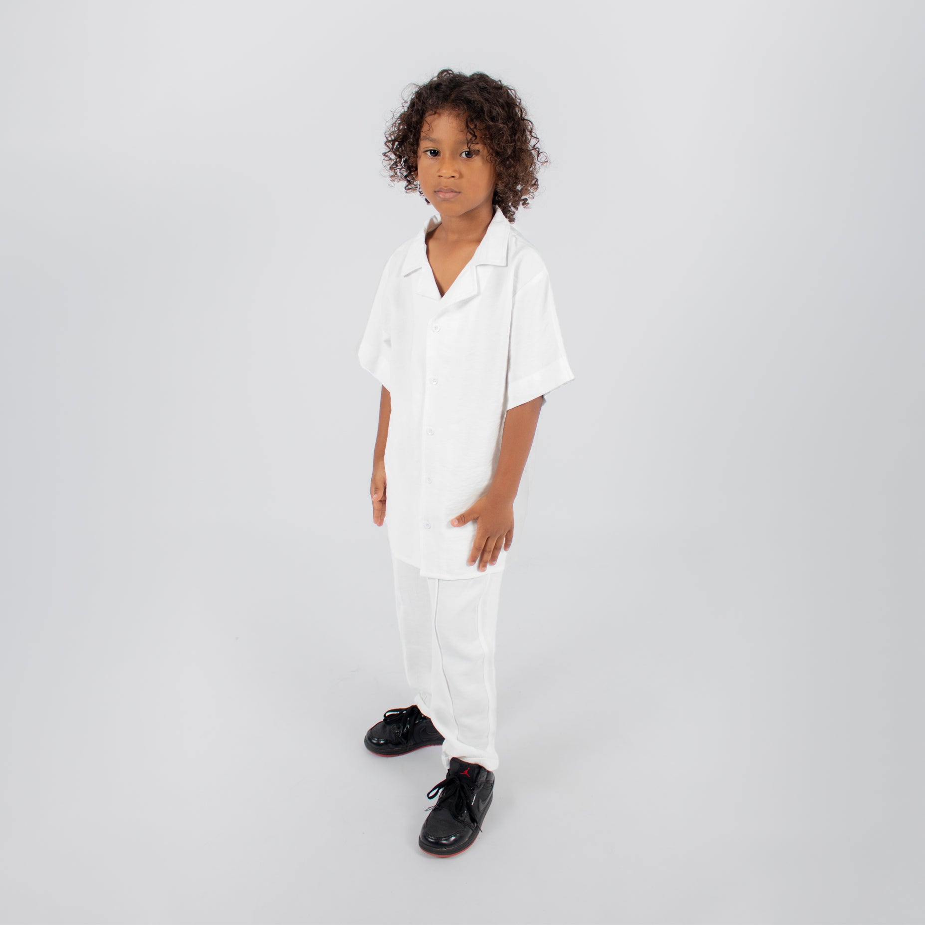 Conjunto niño pantalon blanco