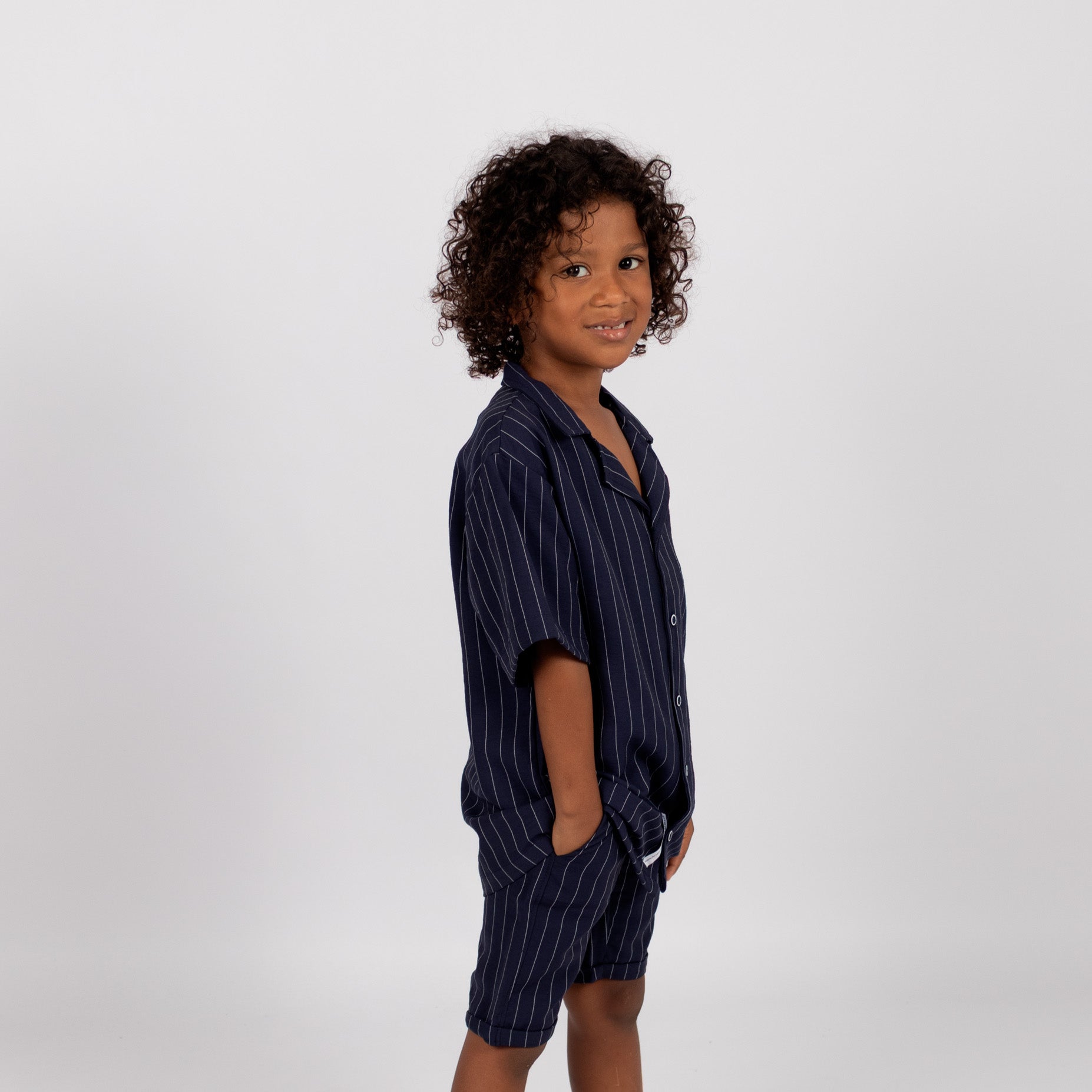 Conjunto niño rayas navy