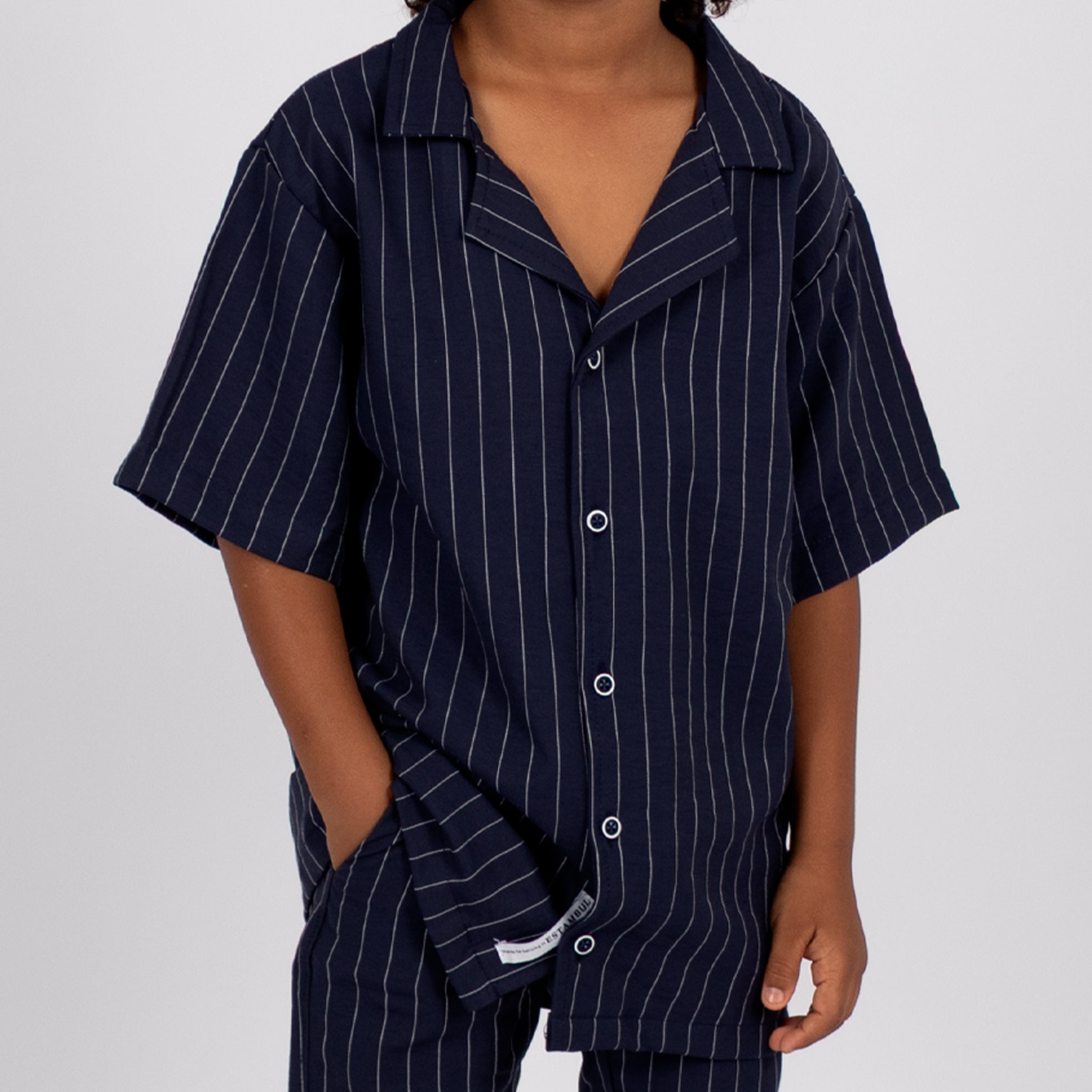 Conjunto niño rayas navy