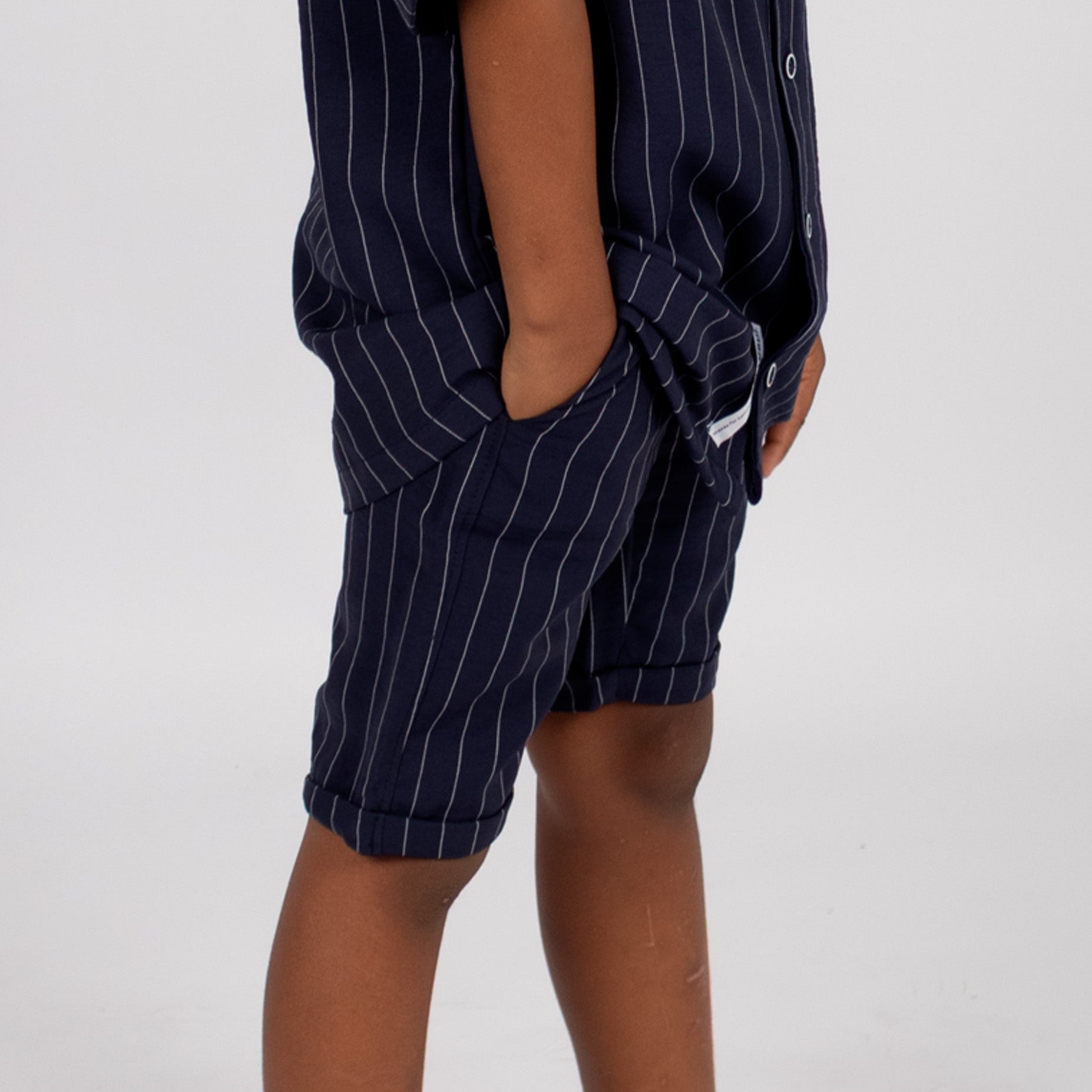 Conjunto niño rayas navy