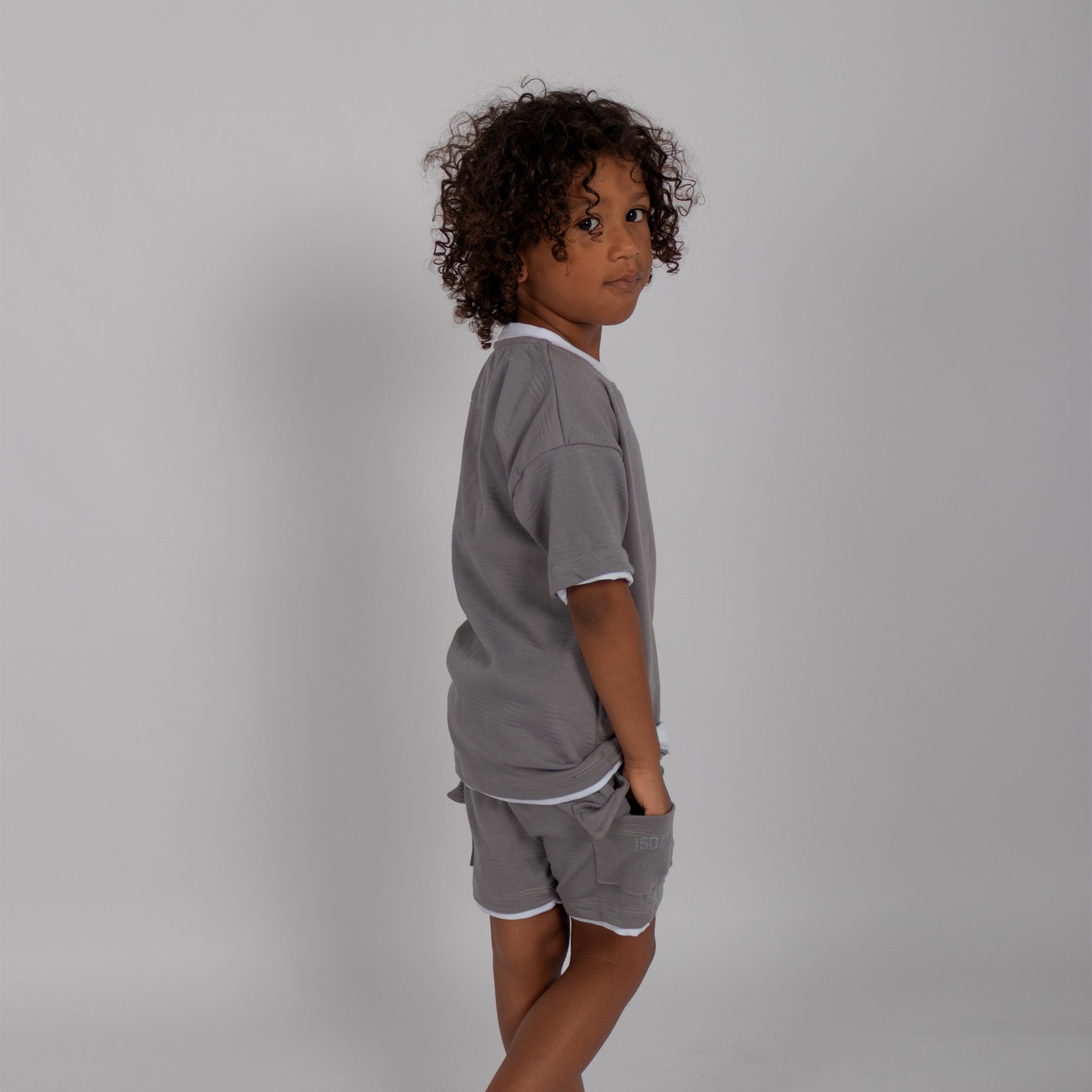 Conjunto niño textura