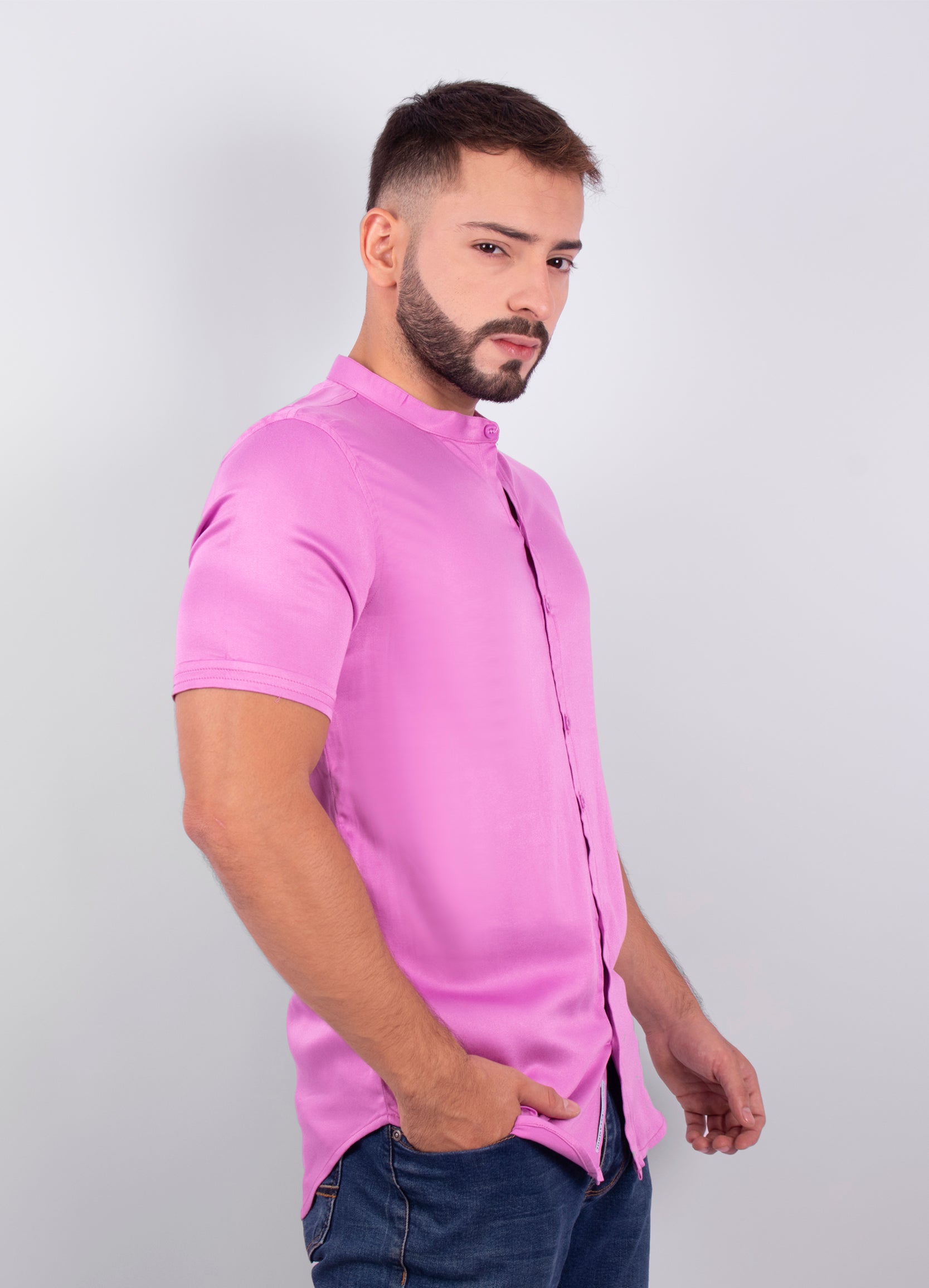 Camisa hombre amada rosada