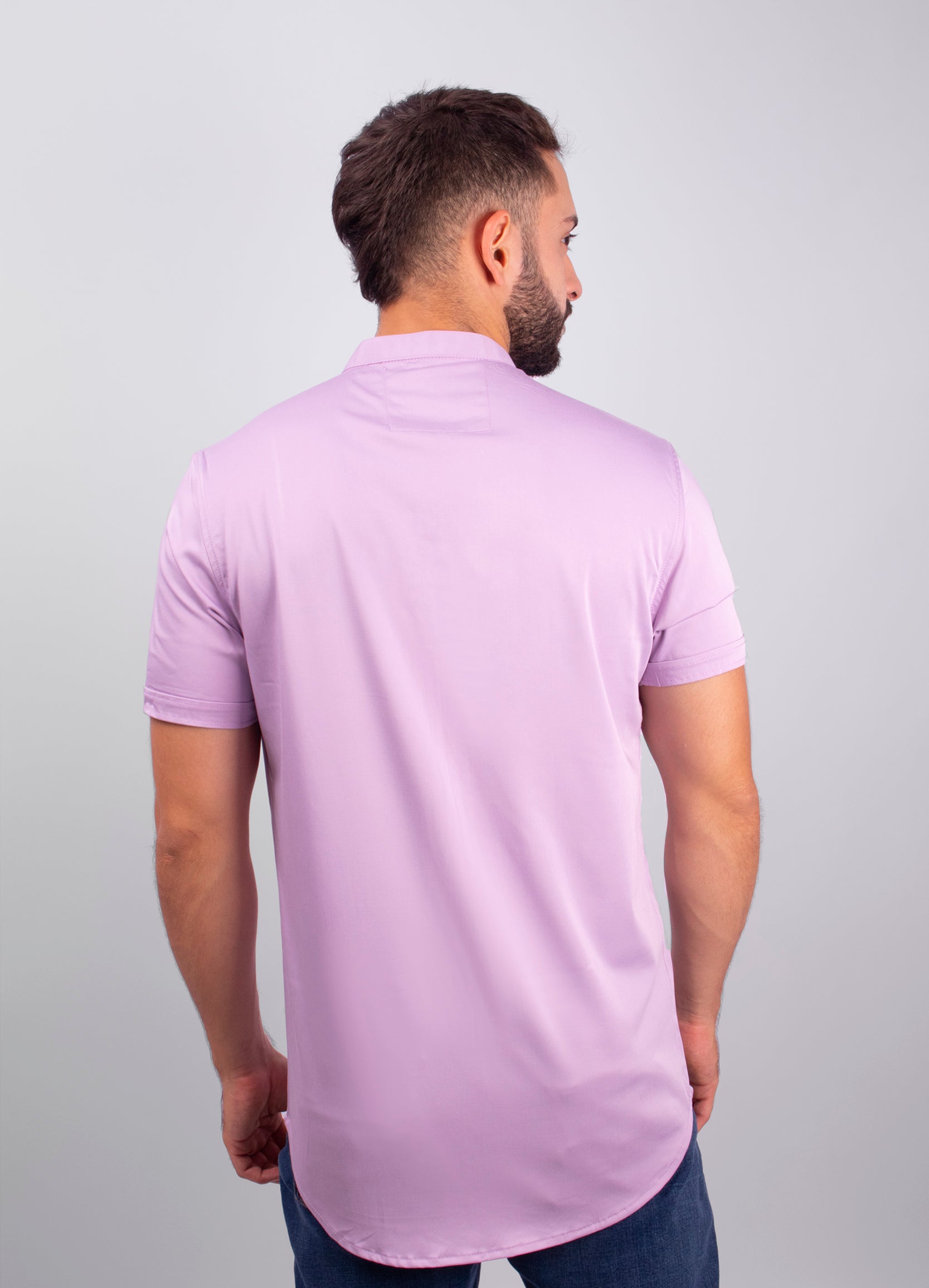 Camisa hombre Básica lila claro