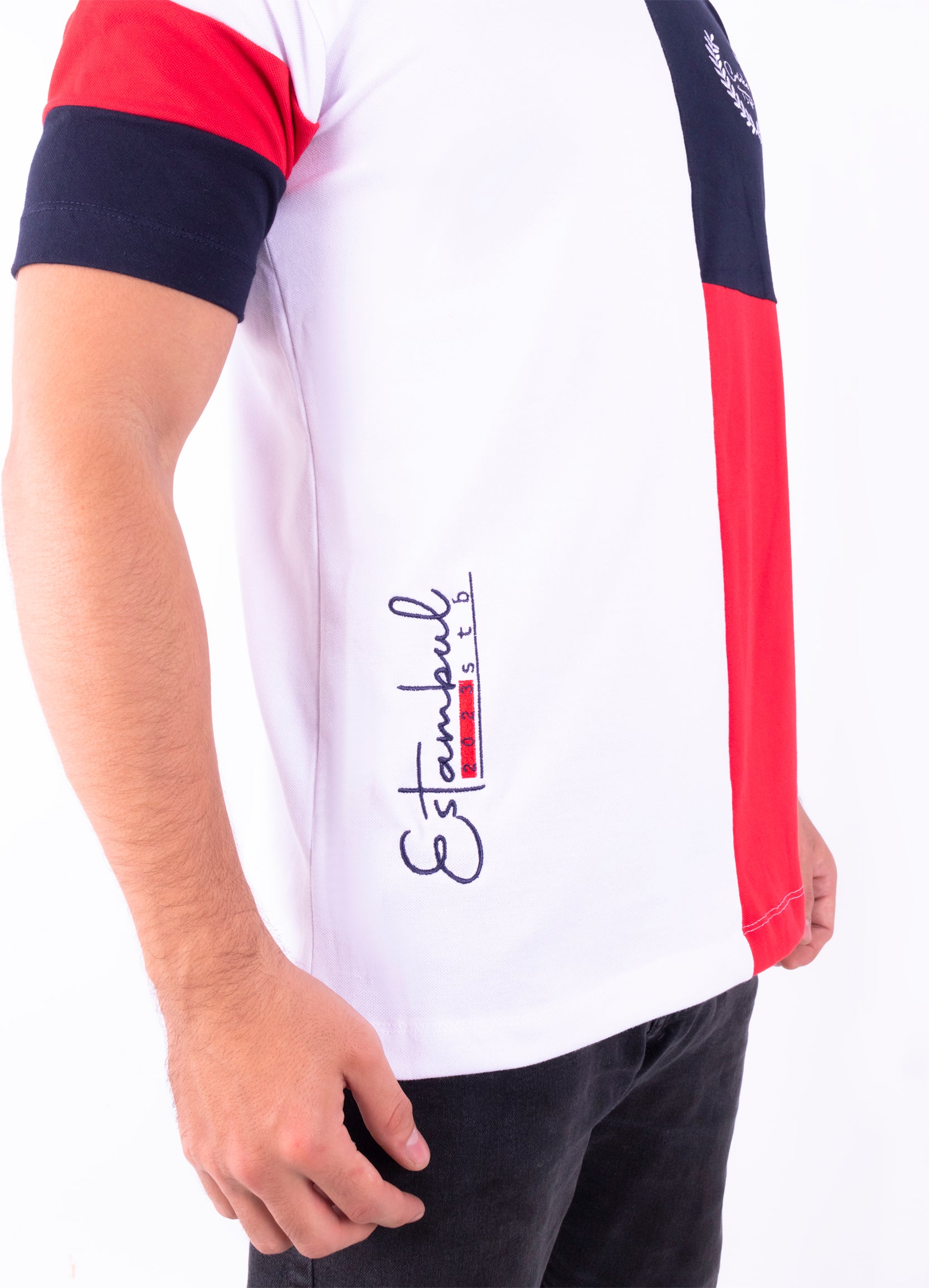 Camiseta hombre cortes crichet