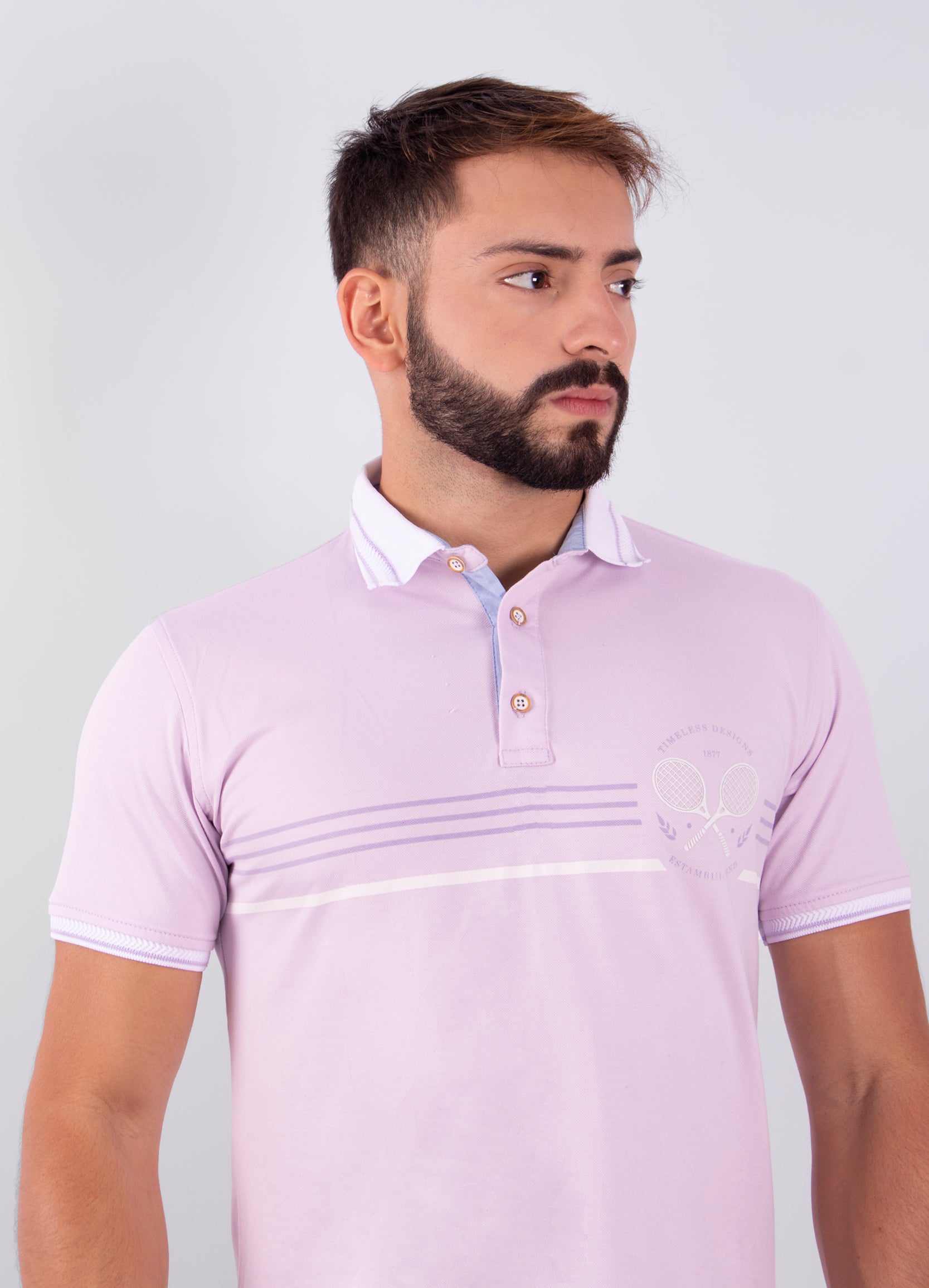 Polo hombre Lila