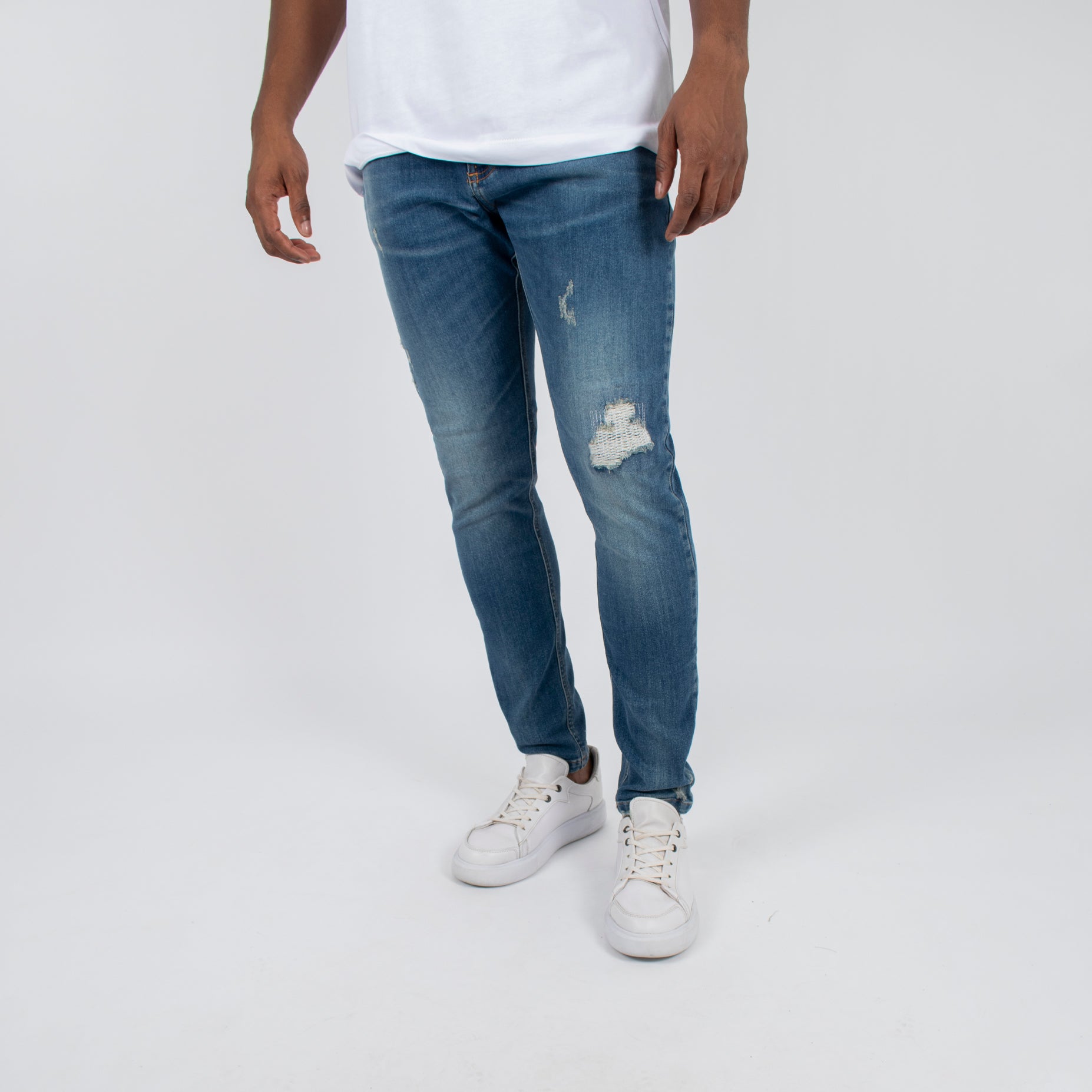 Jean hombre skinny desgaste