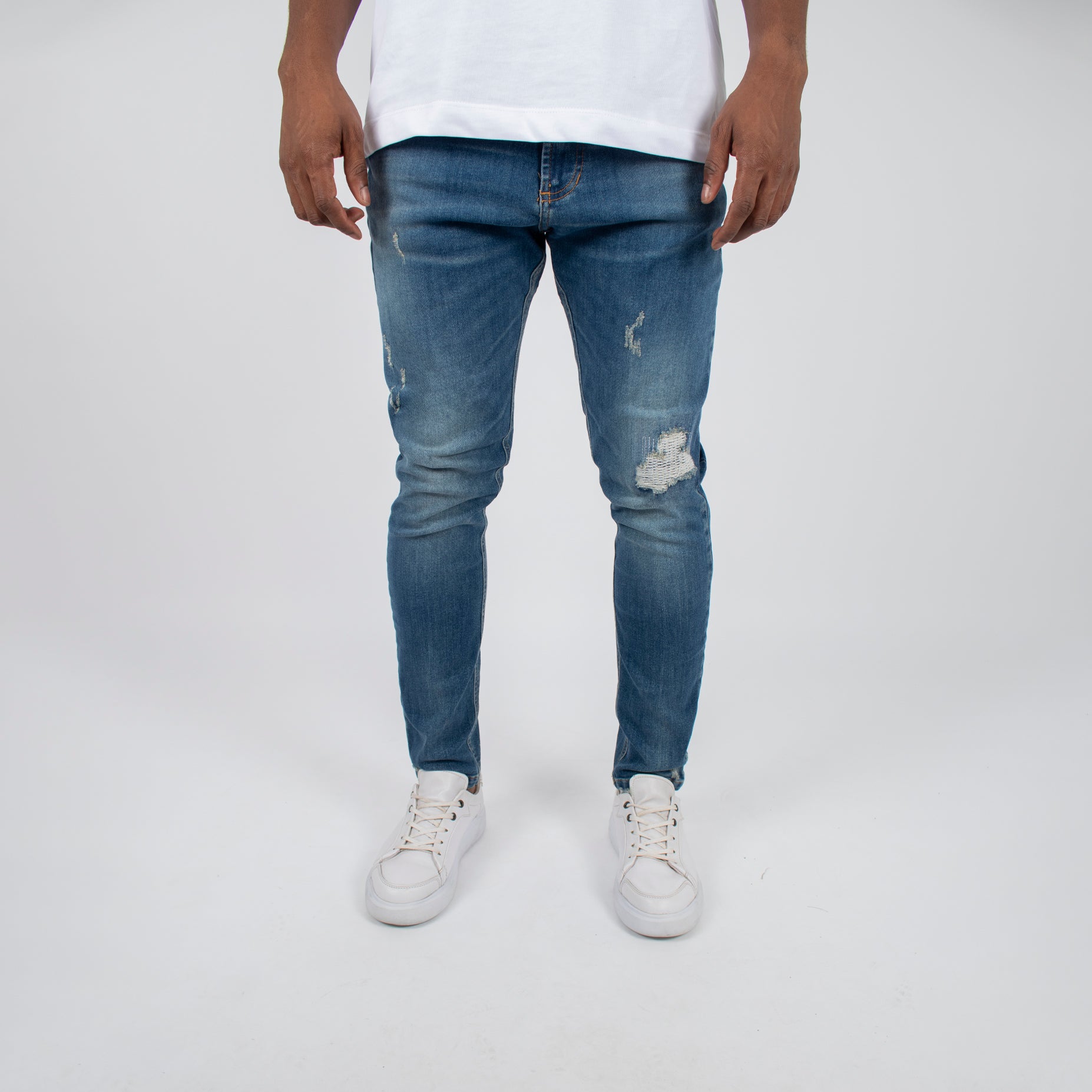 Jean hombre skinny desgaste