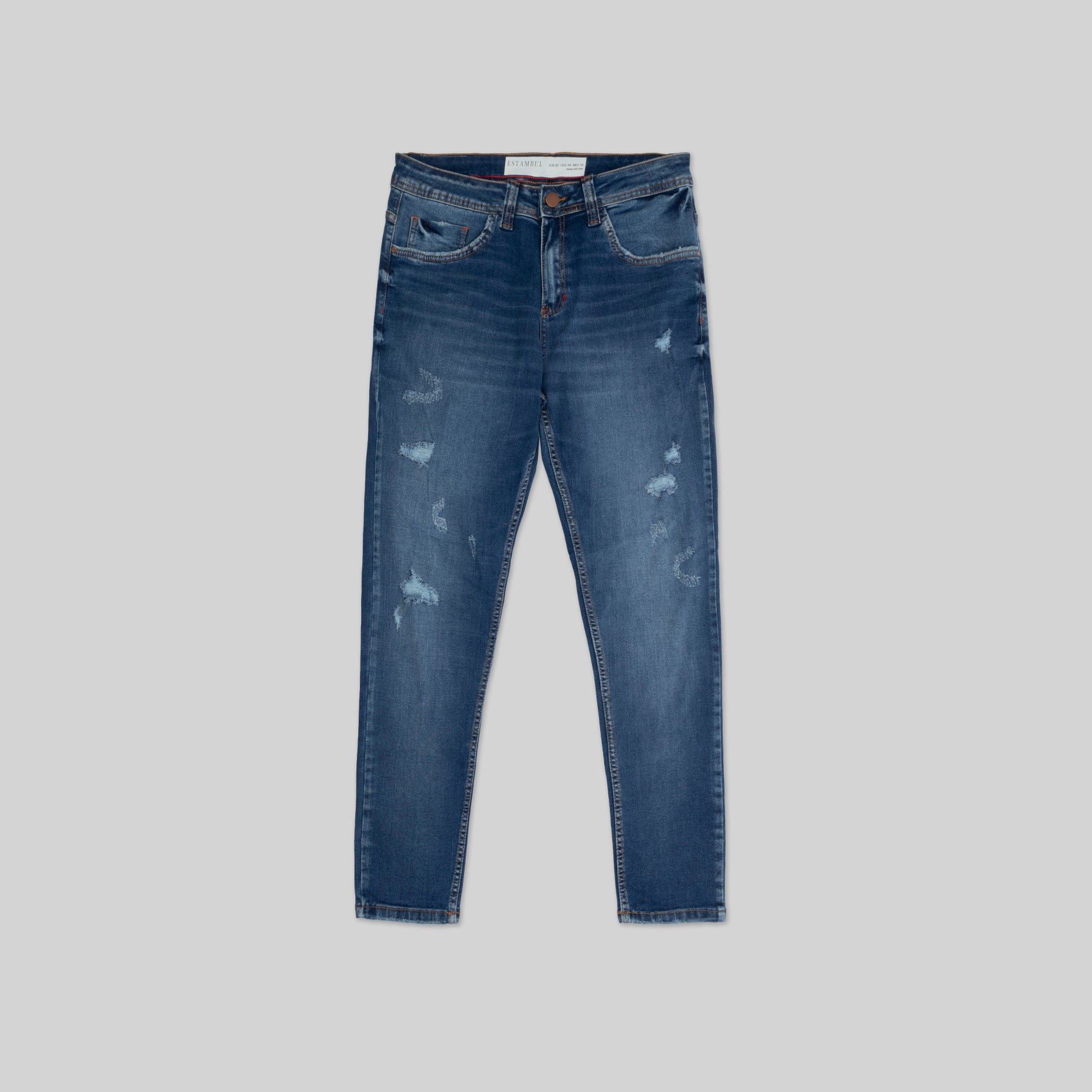 Jean hombre skinny desgaste