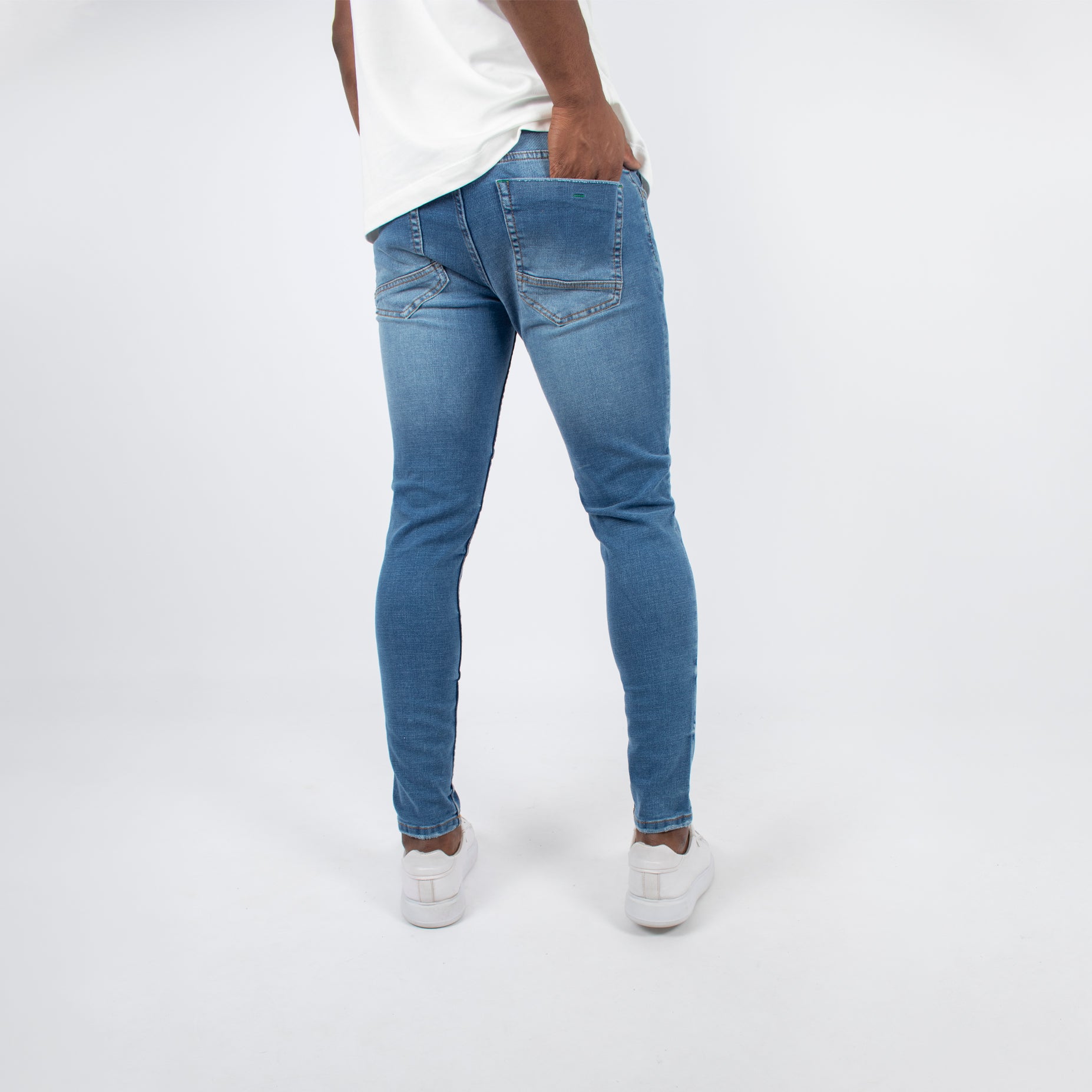 Jean hombre skinny azul
