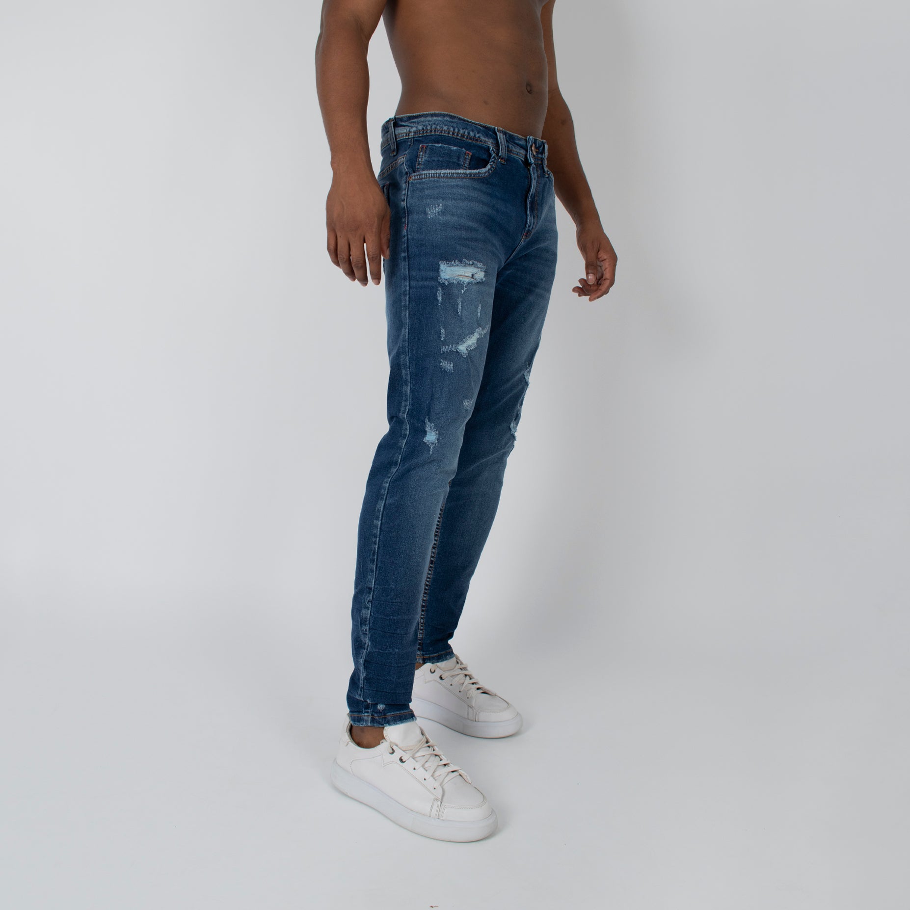 Jean hombre skinny desgaste