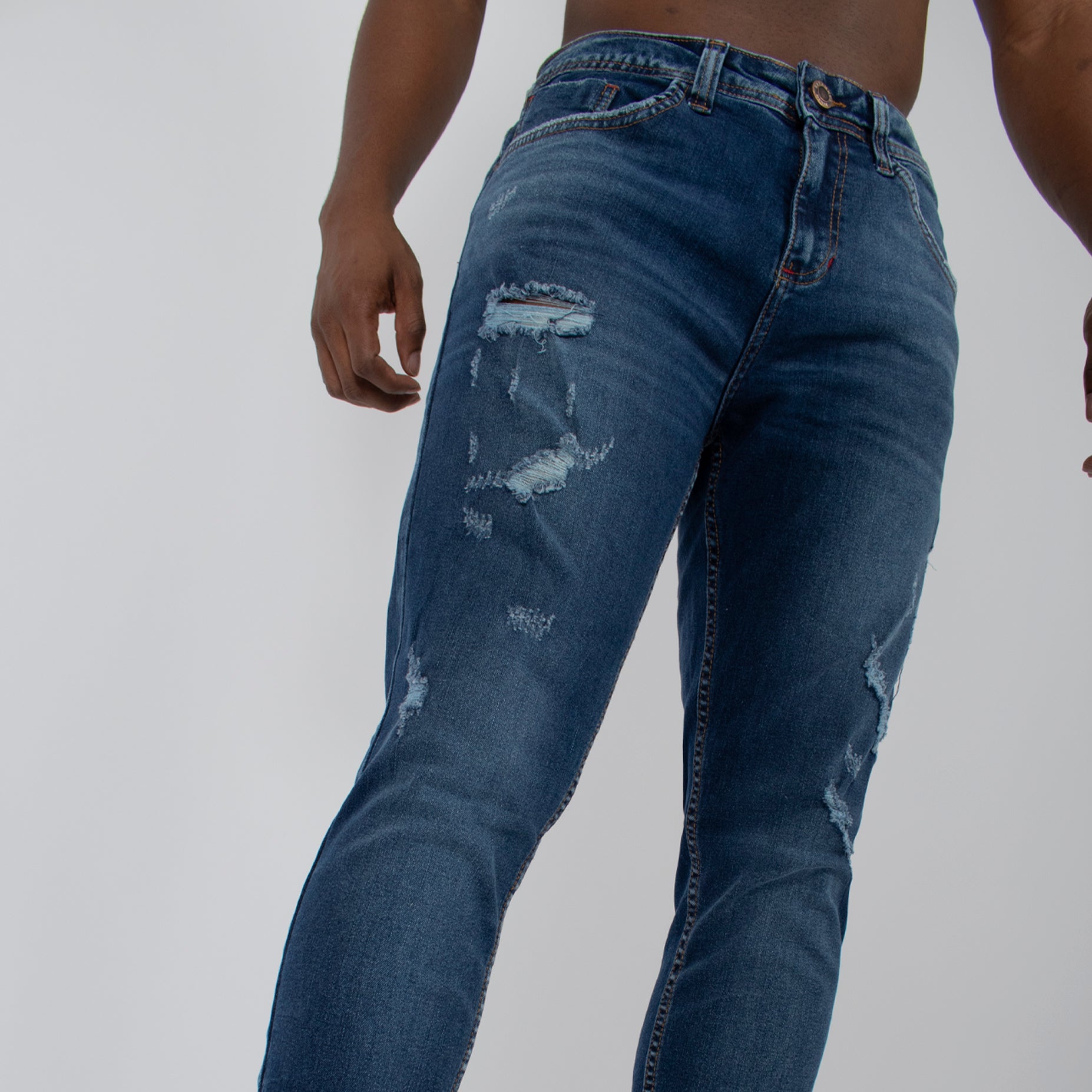 Jean hombre skinny desgaste