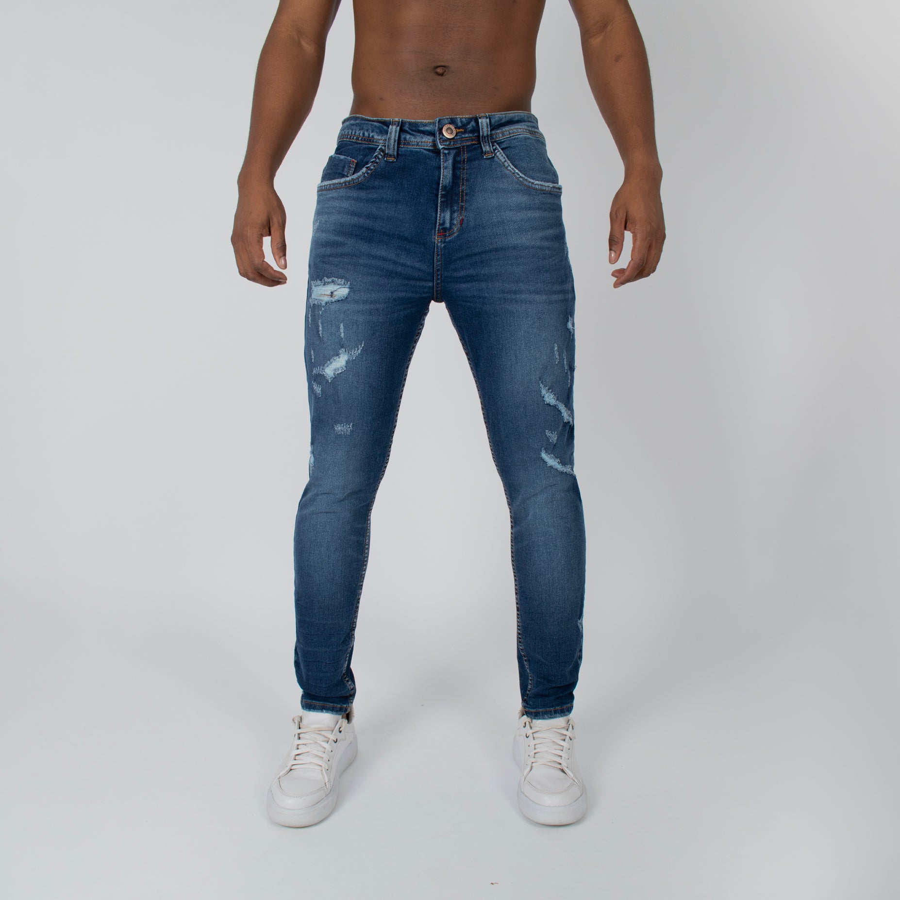 Jean hombre skinny desgaste