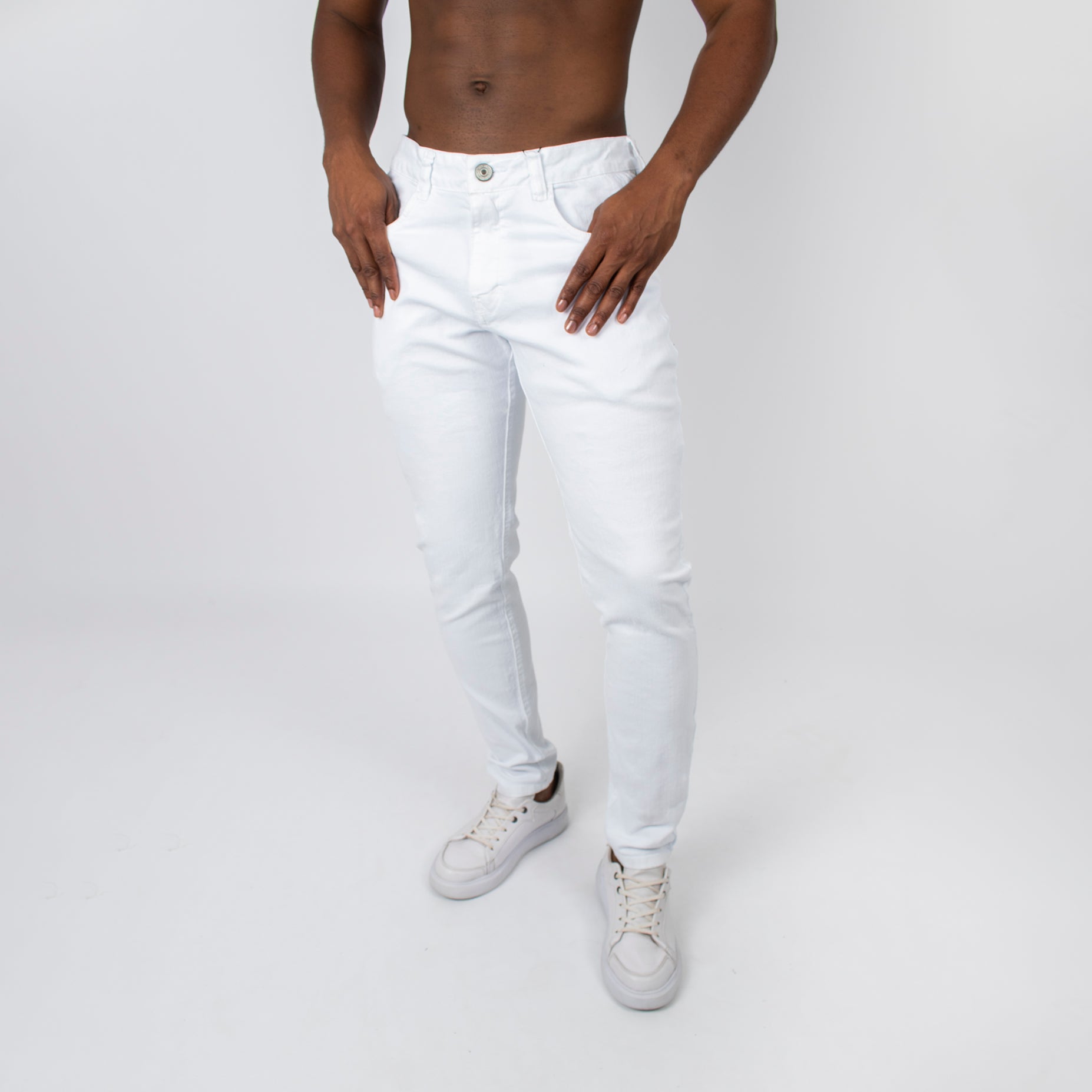 Jean hombre skinny blanco