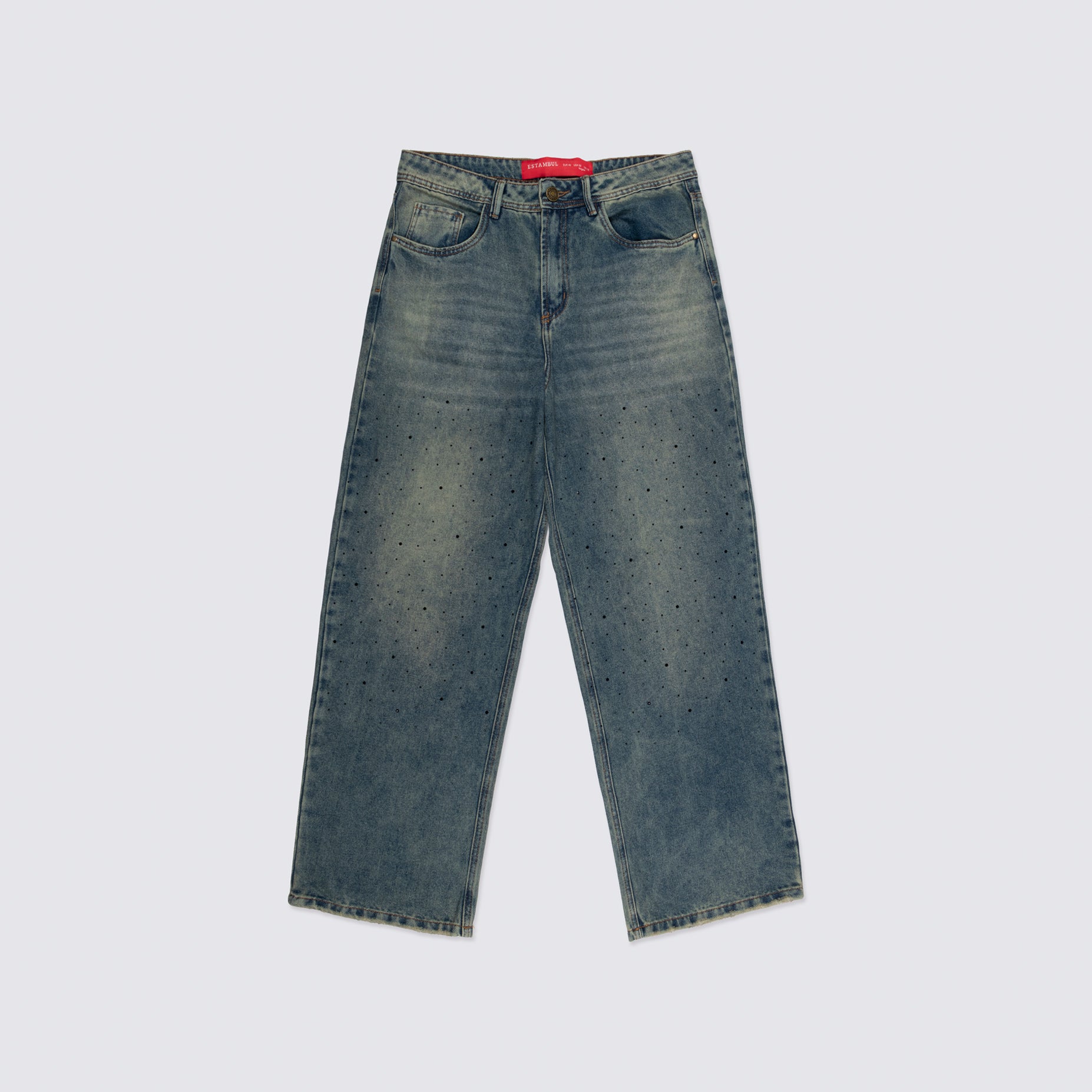 Jean hombre baggy piedras