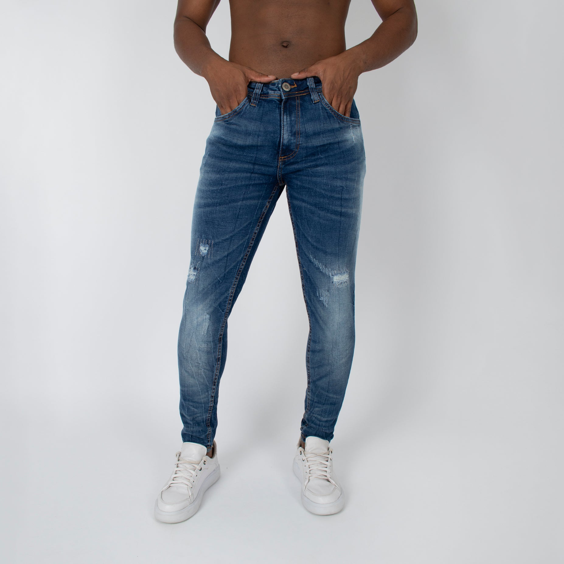 Jean hombre skinny rotos