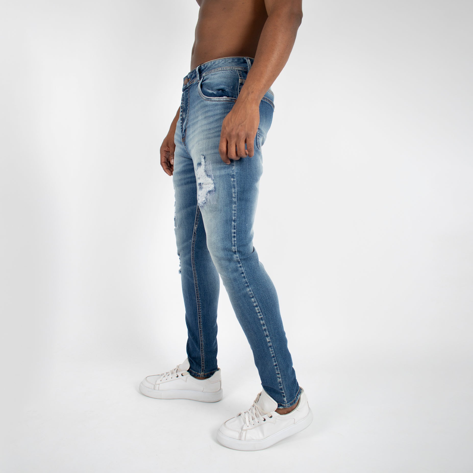 Jean hombre skinny parche