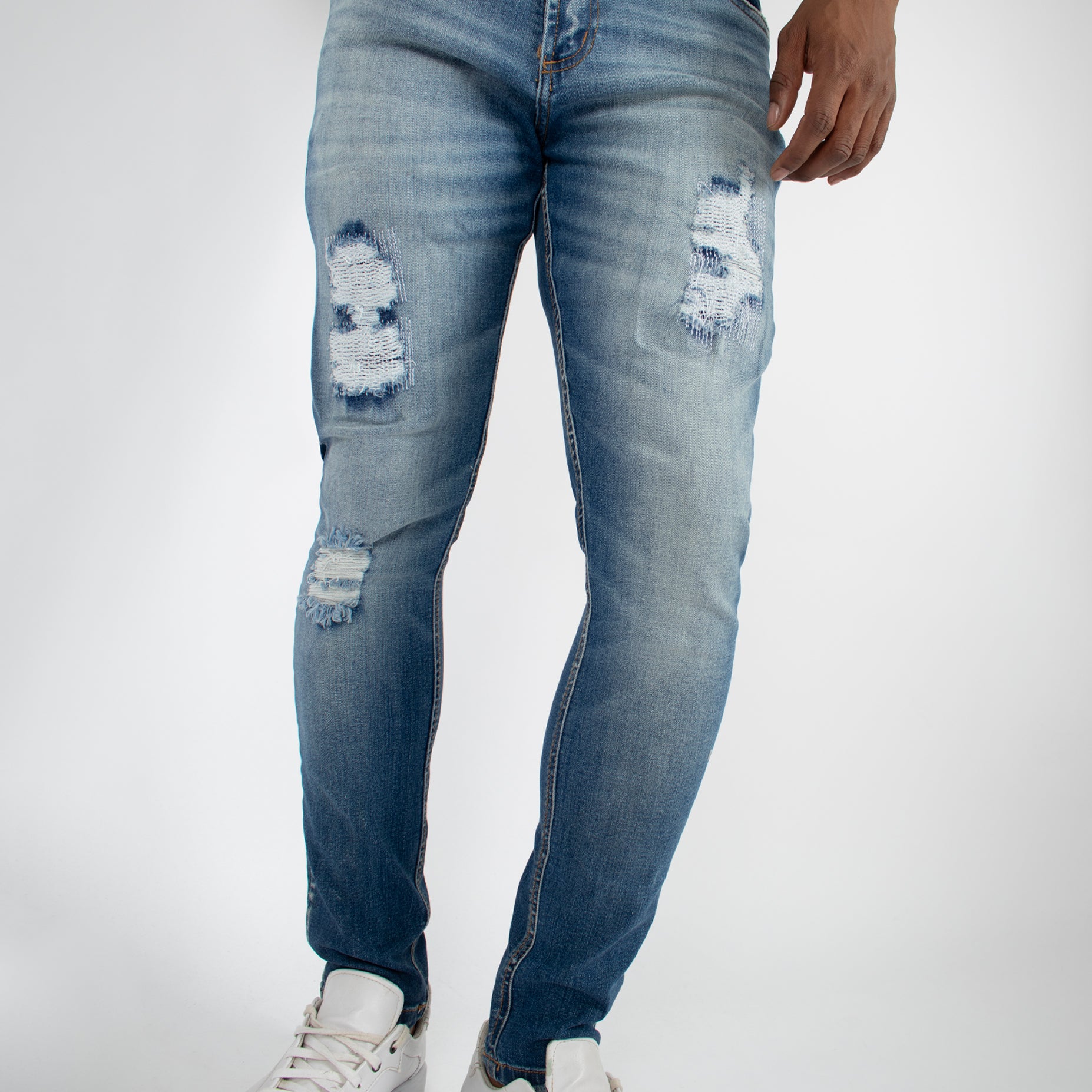 Jean hombre skinny parche