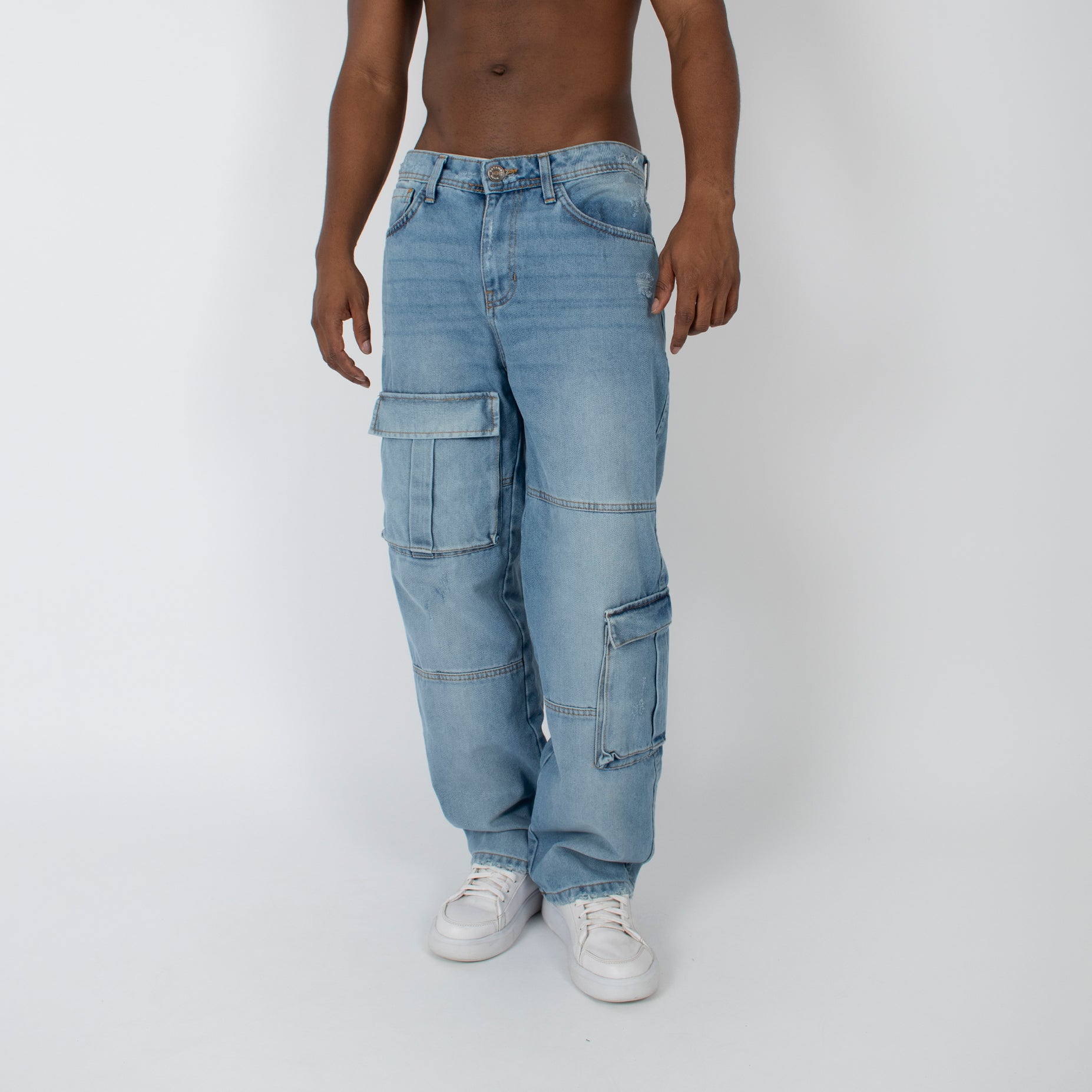 Jean hombre baggy bolsillos