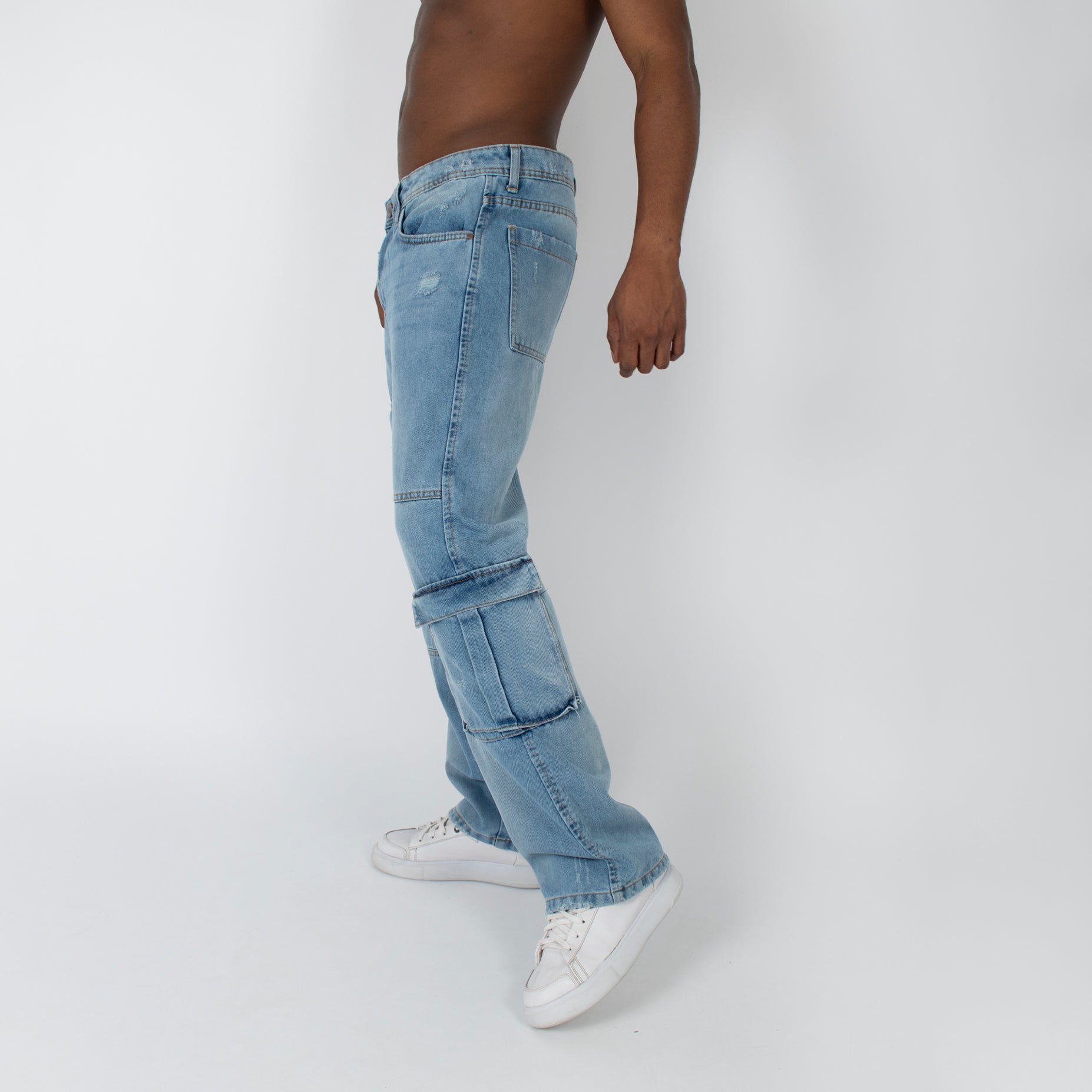 Jean hombre baggy bolsillos